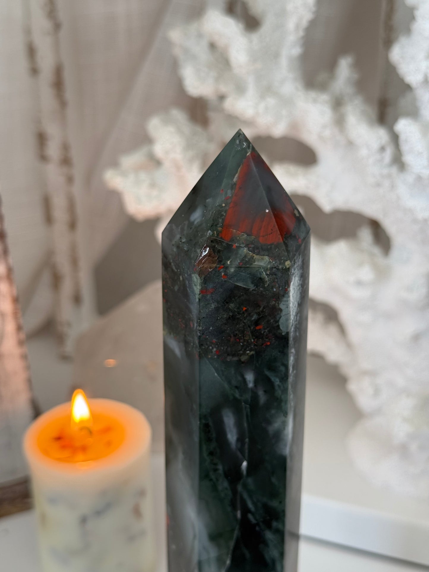 African Bloodstone Setonite Tower