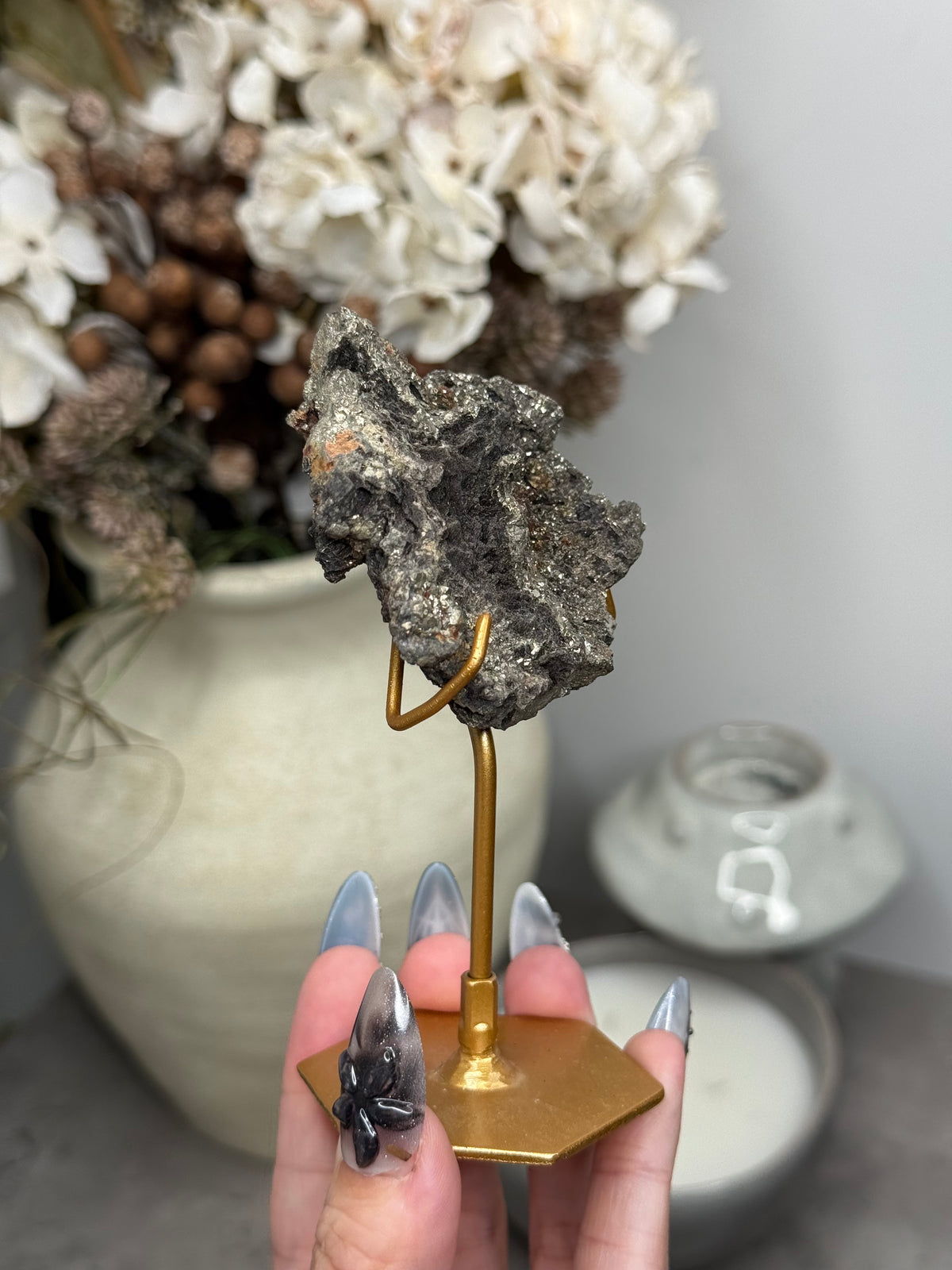 Pyritized Petrified Wood from Indonesia - G