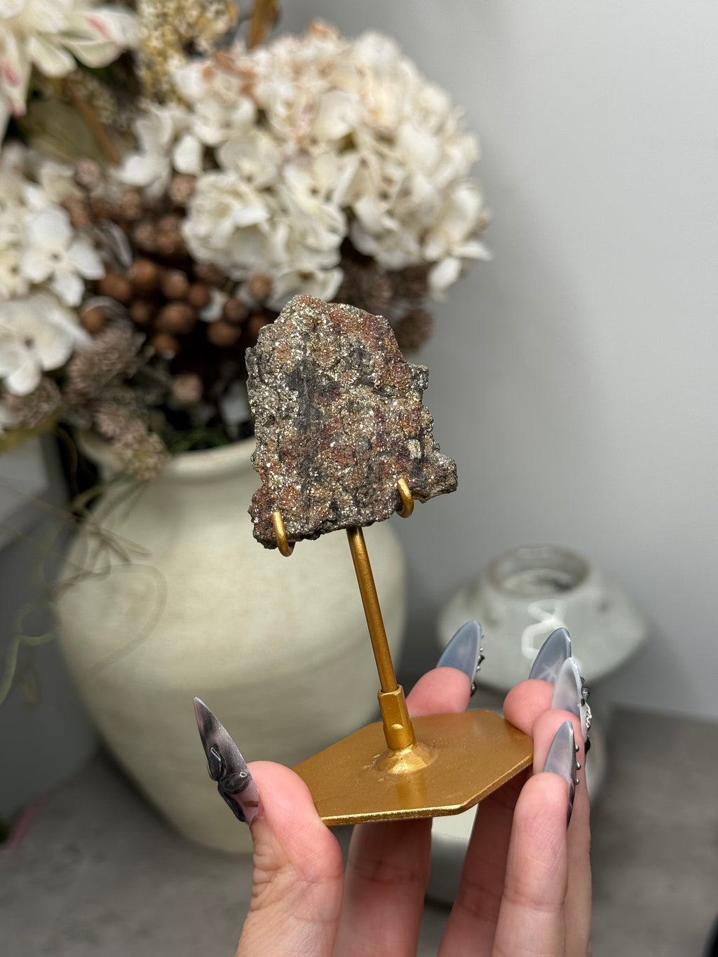 Pyritized Petrified Wood from Indonesia - K