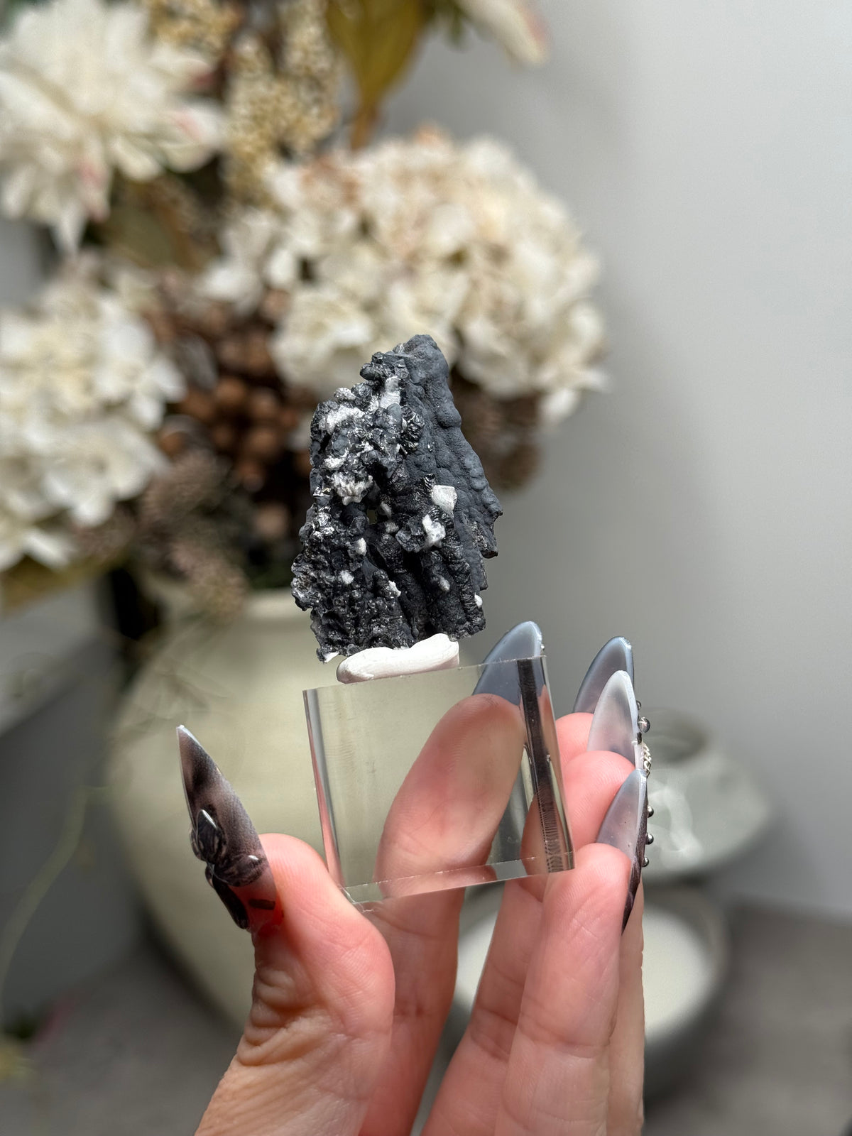Goethite Stalactites with Calcite from Aouz, Er Rachidia Province, Morocco - Q