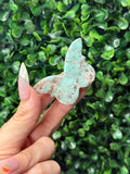 Amazonite Mini Butterfly Crystal Carvings - Pakistan
