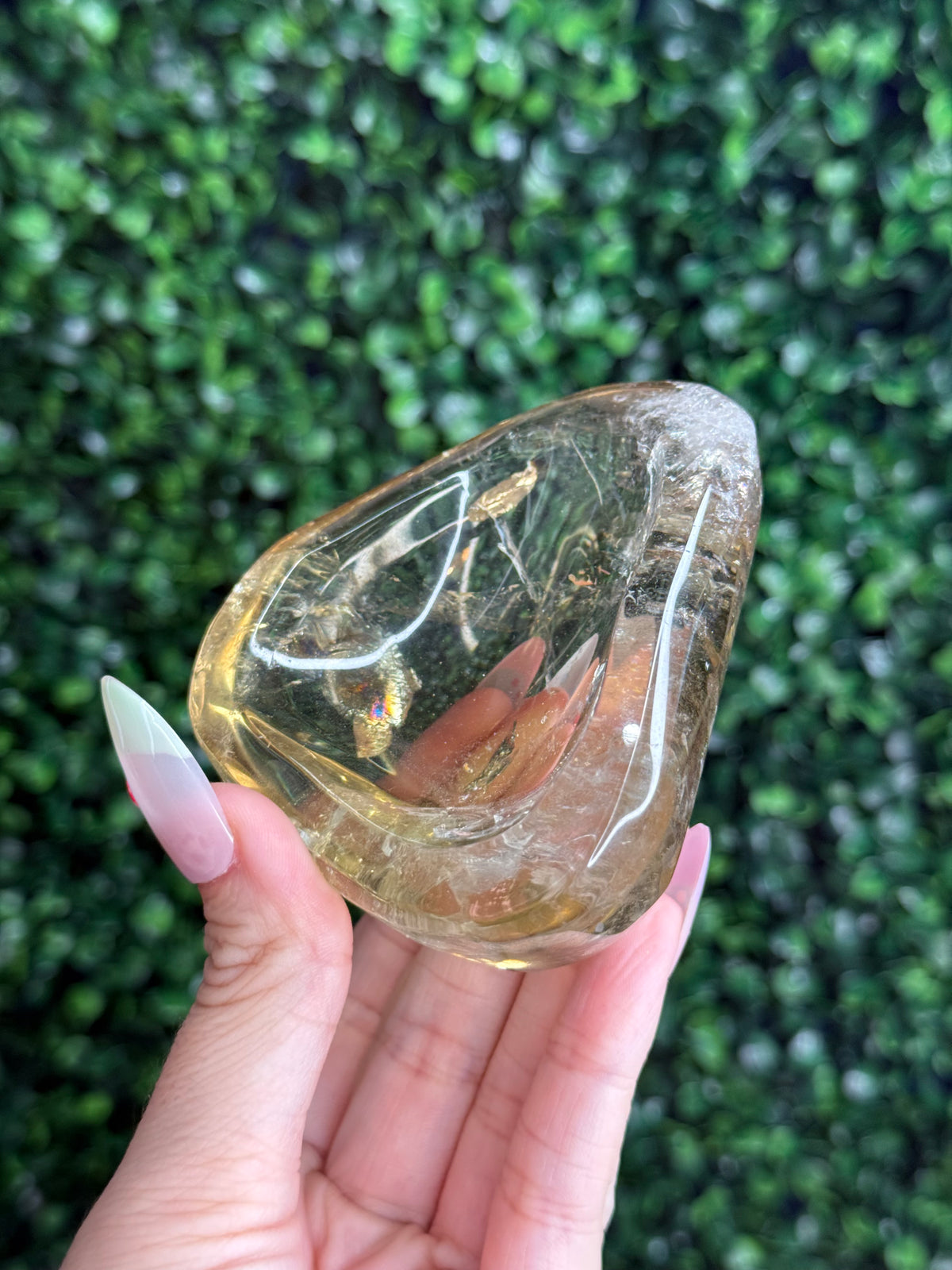 Citrine Small Polished Bowl Crystal Carving