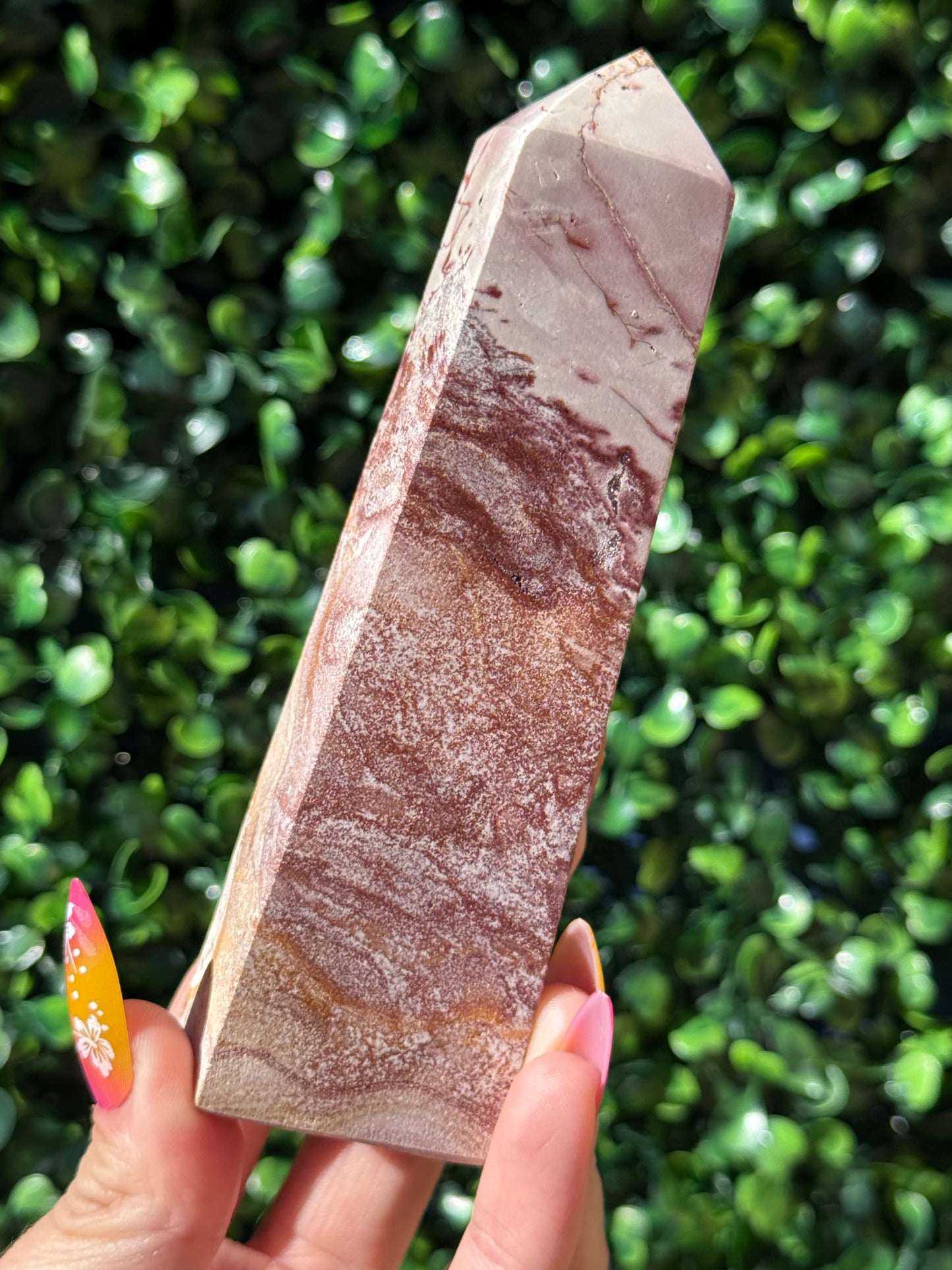 Pink Picture Jasper Crystal Towers - Indonesia