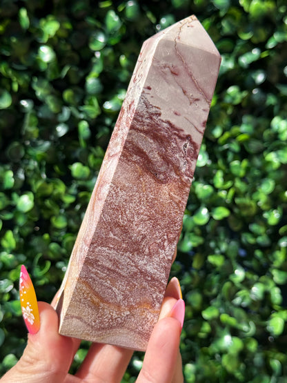 Pink Picture Jasper Crystal Towers - Indonesia
