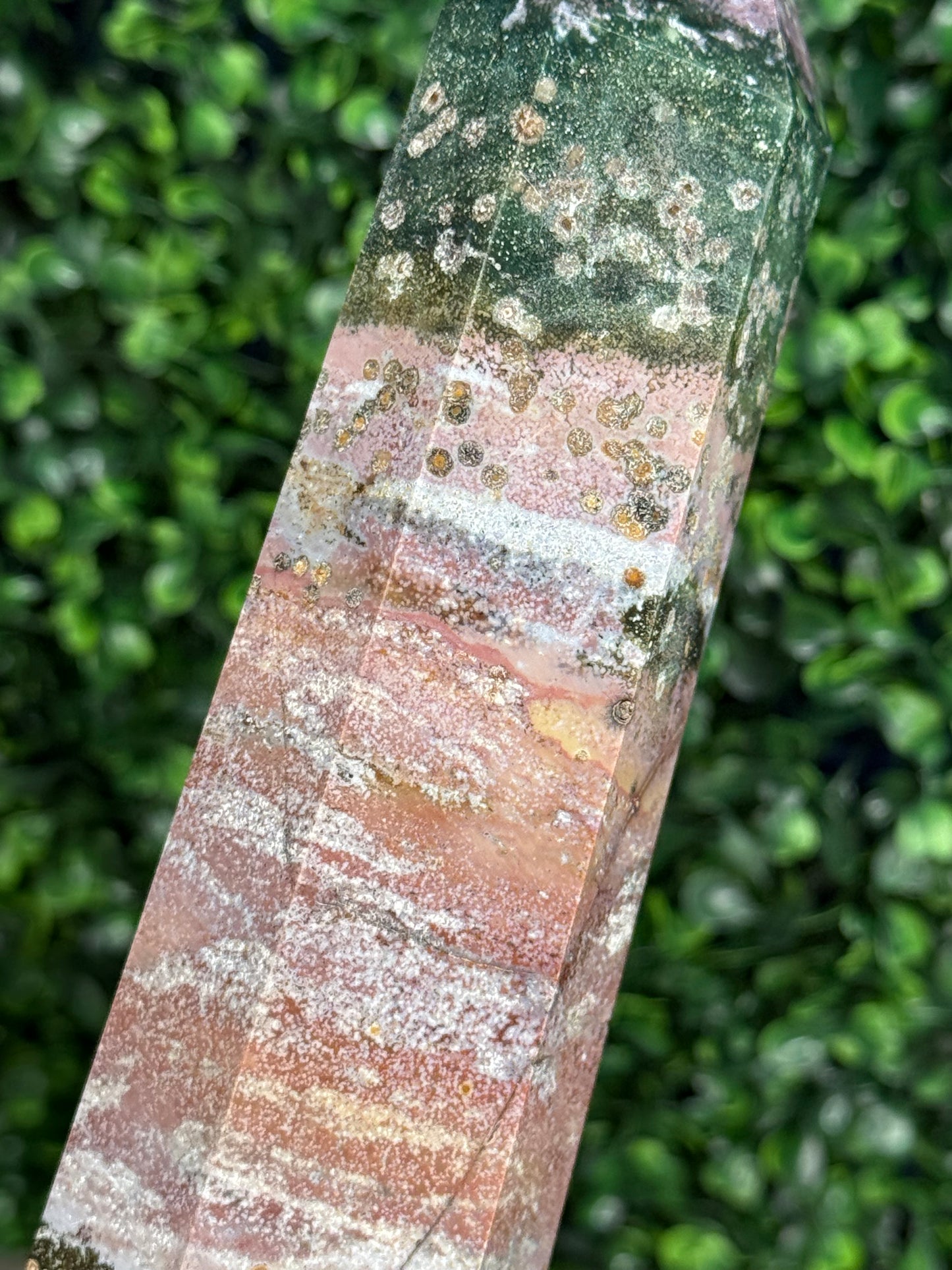Pink Ocean Jasper Large Statement Tower 770g