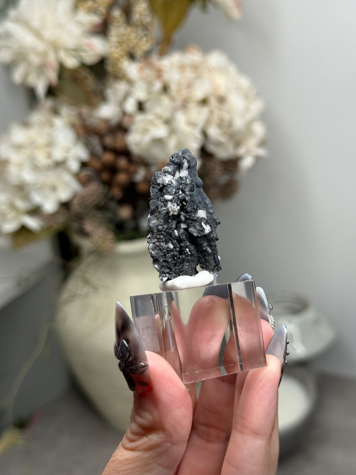 Goethite Stalactites with Calcite from Aouz, Er Rachidia Province, Morocco - Q