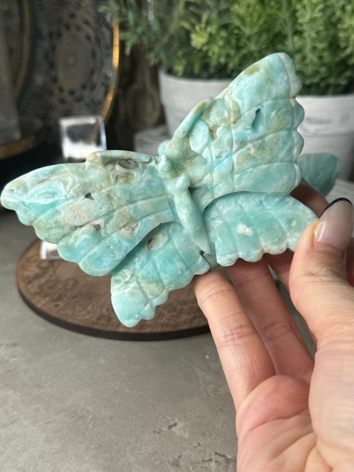 Hemimorphite Crystal Butterflies