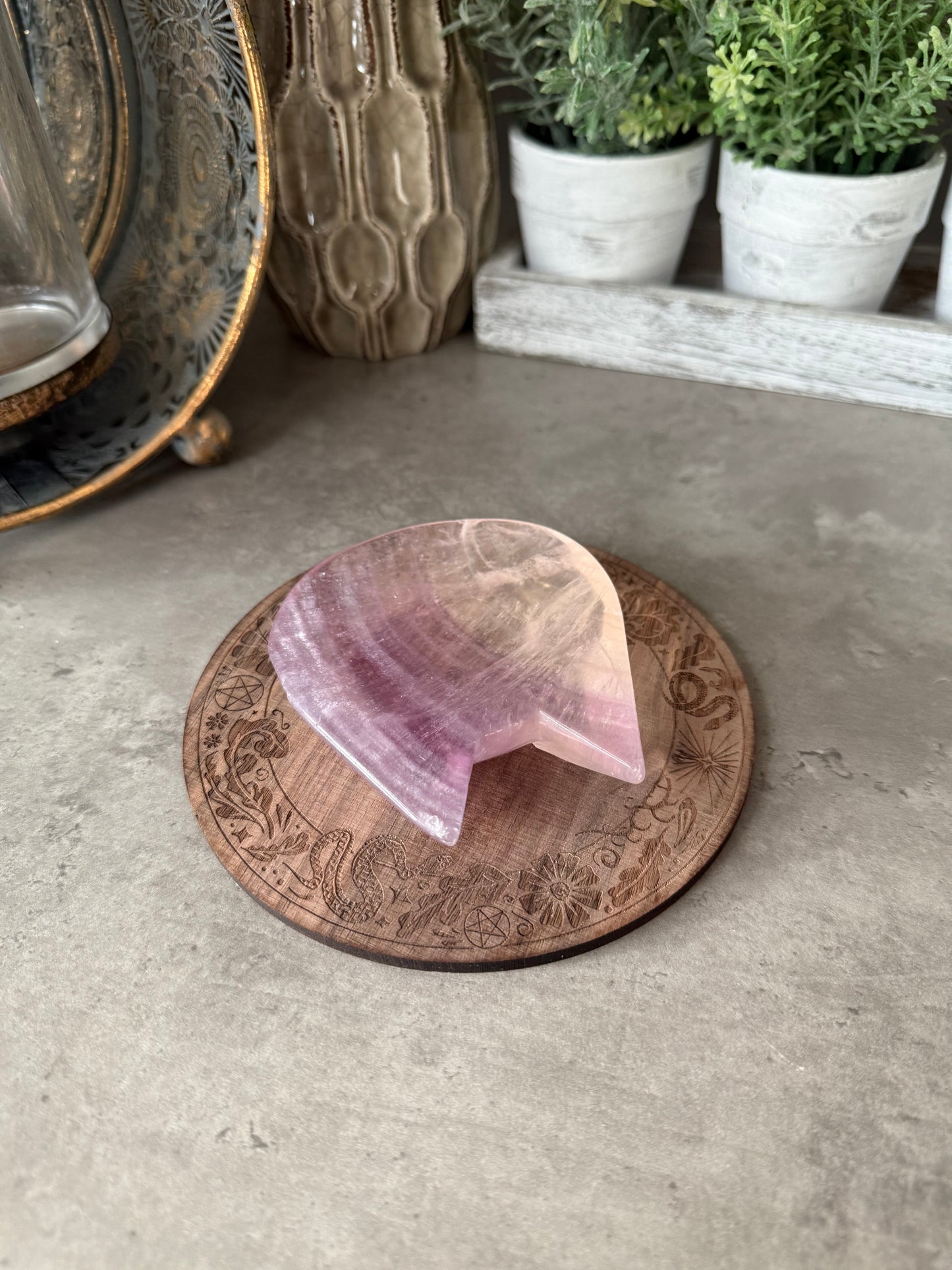 Fluorite Cat Bowl