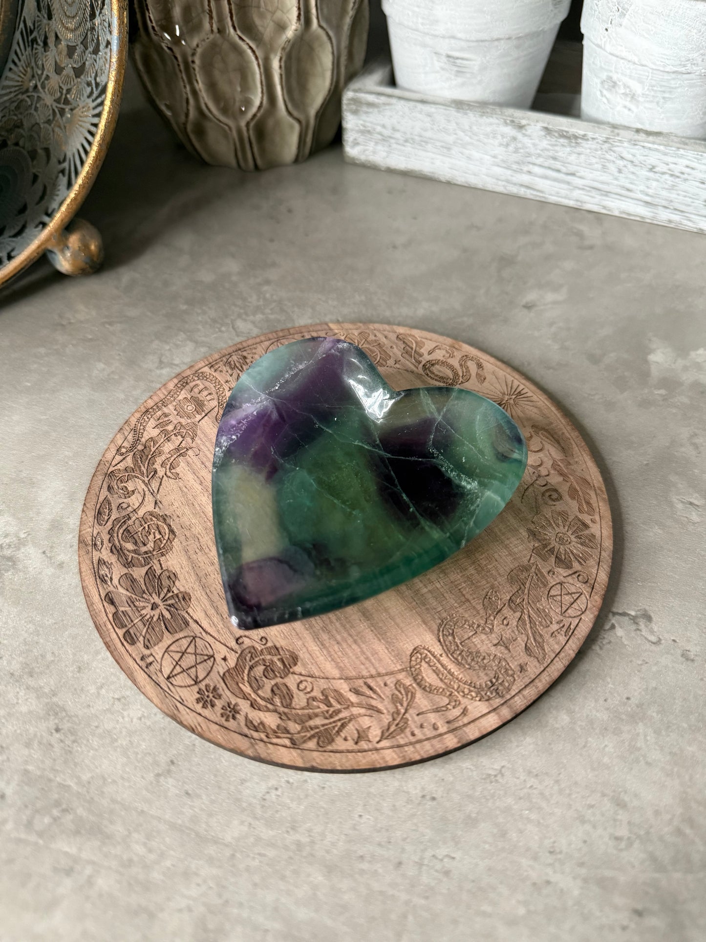 Fluorite Heart Bowl