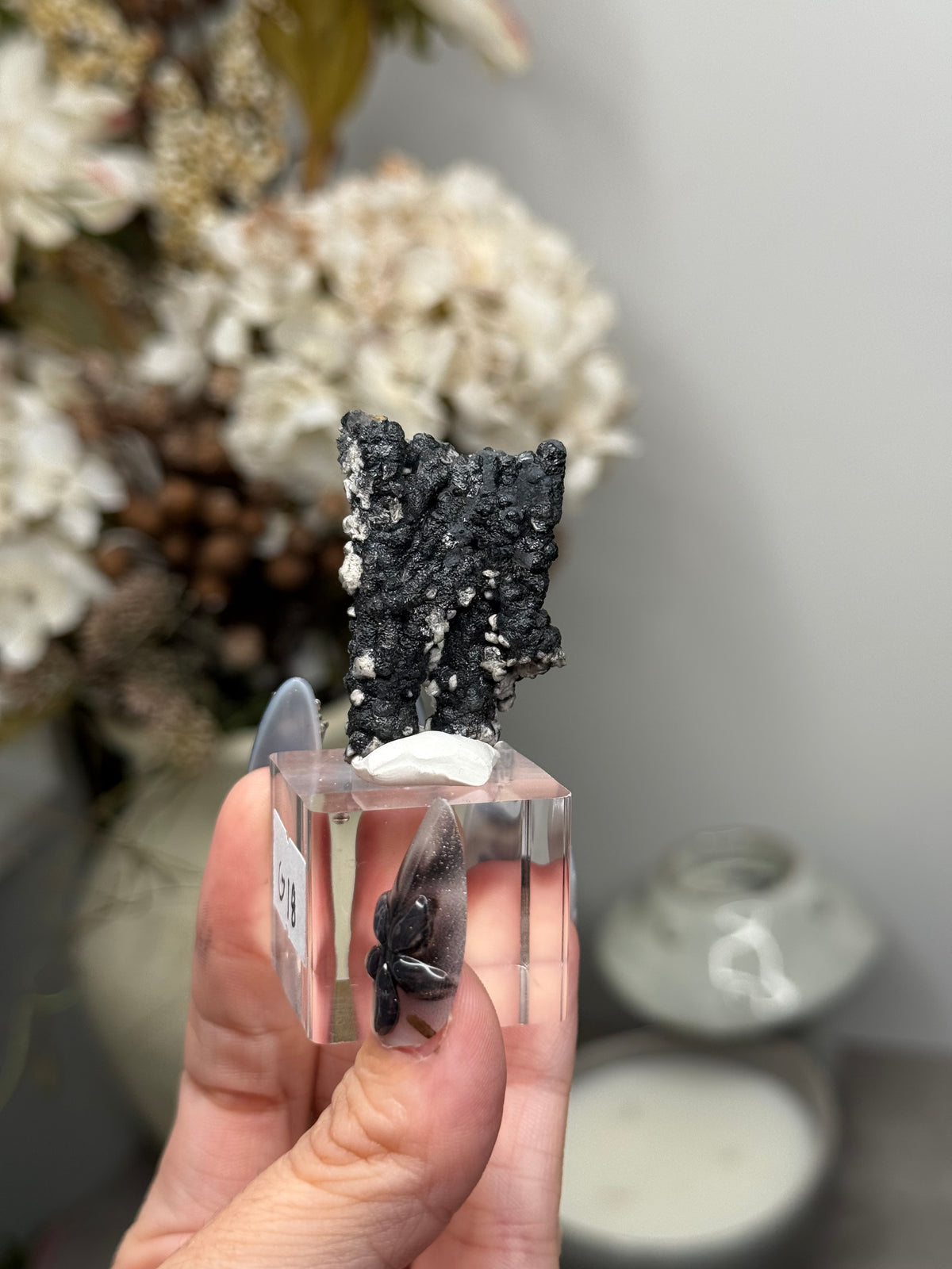 Goethite Stalactites with Calcite from Aouz, Er Rachidia Province, Morocco - G