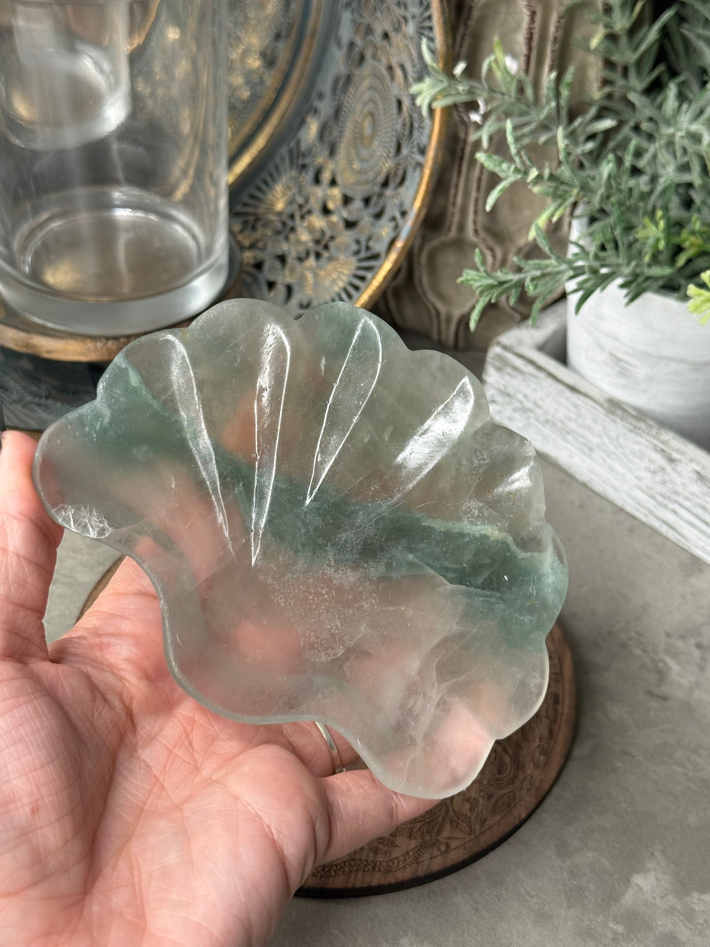 Fluorite Shell Bowl - Imperfect