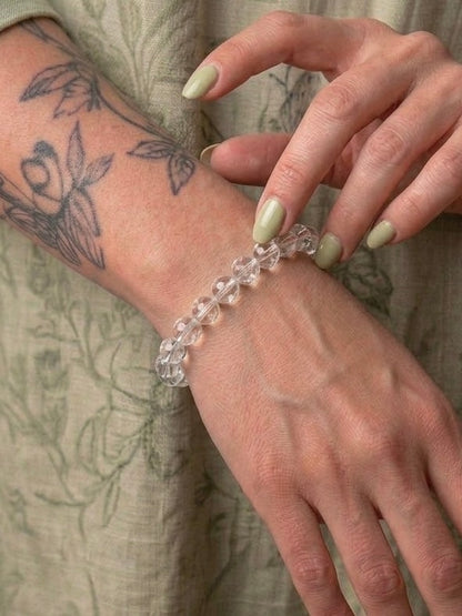 Clear Quartz Crystal Bracelets 6mm - 8mm