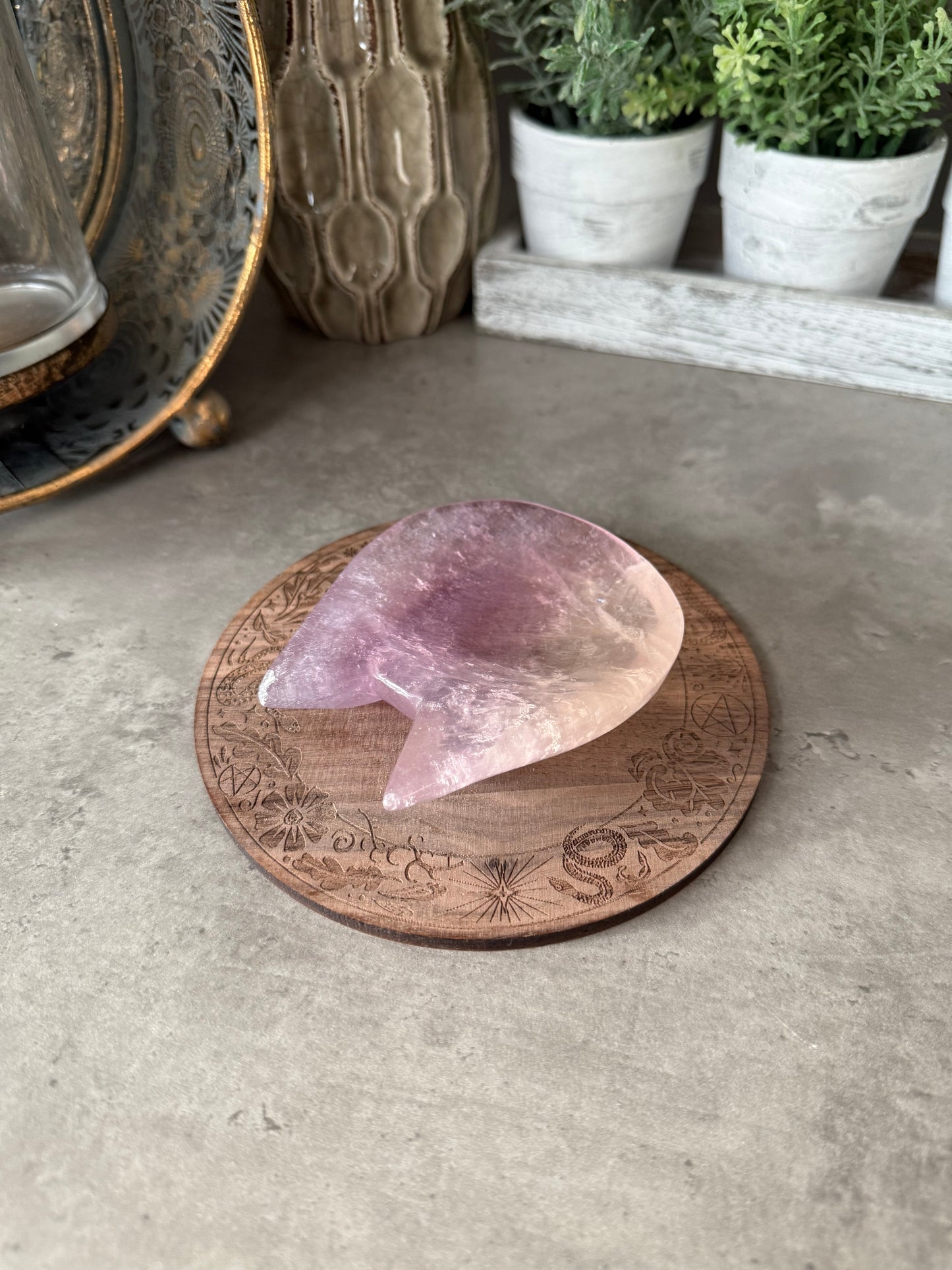 Fluorite Cat Bowl