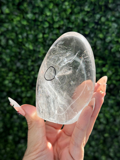 Rare Polished Enhydro Clear Quartz Freeform - Imperfect