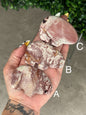 Pink Picture Jasper Bear Crystal Carvings