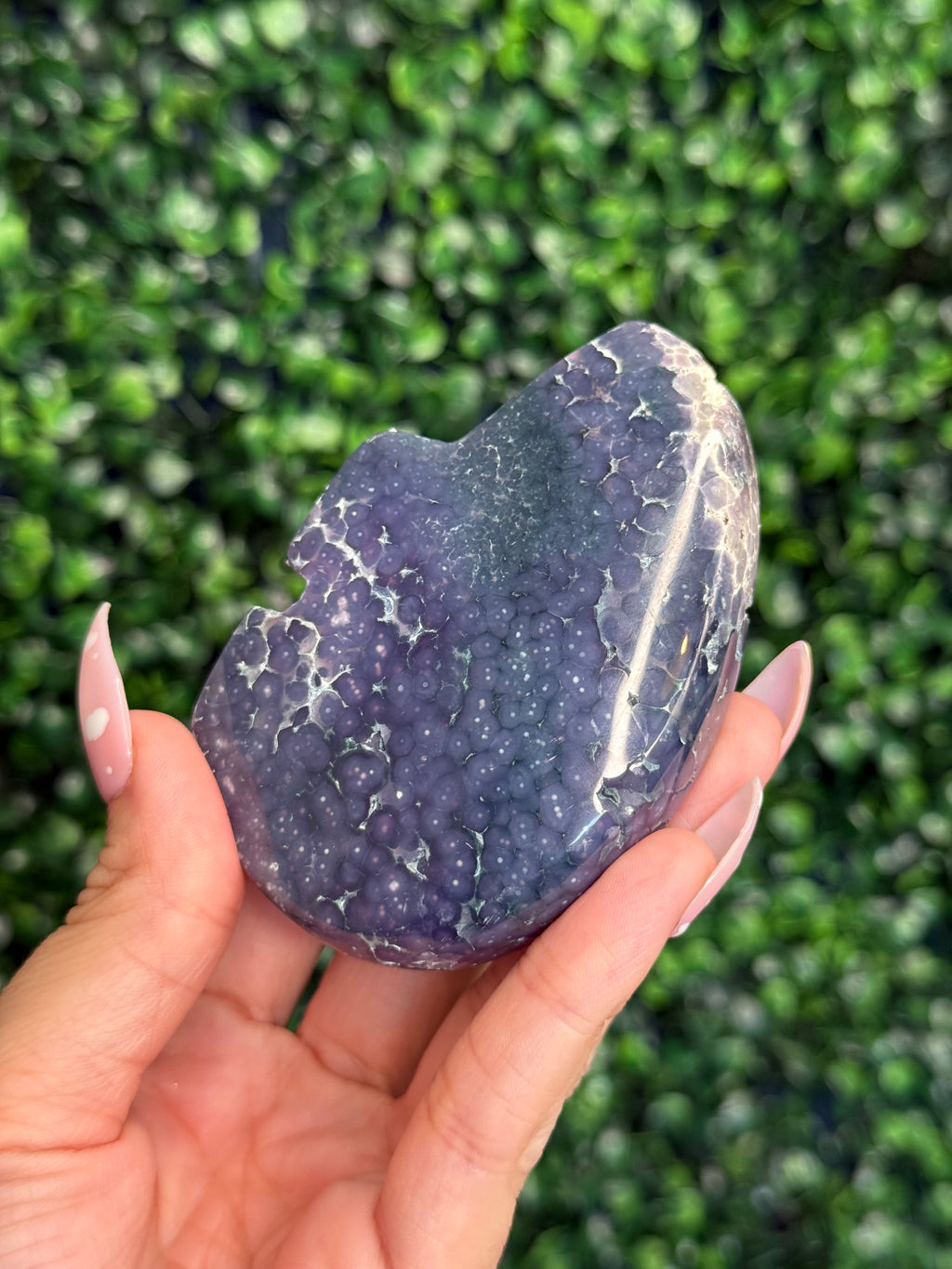 Grape Agate Bear Crystal Carvings from Indonesia A