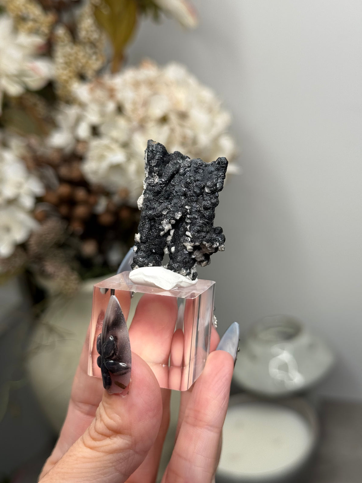 Goethite Stalactites with Calcite from Aouz, Er Rachidia Province, Morocco - G