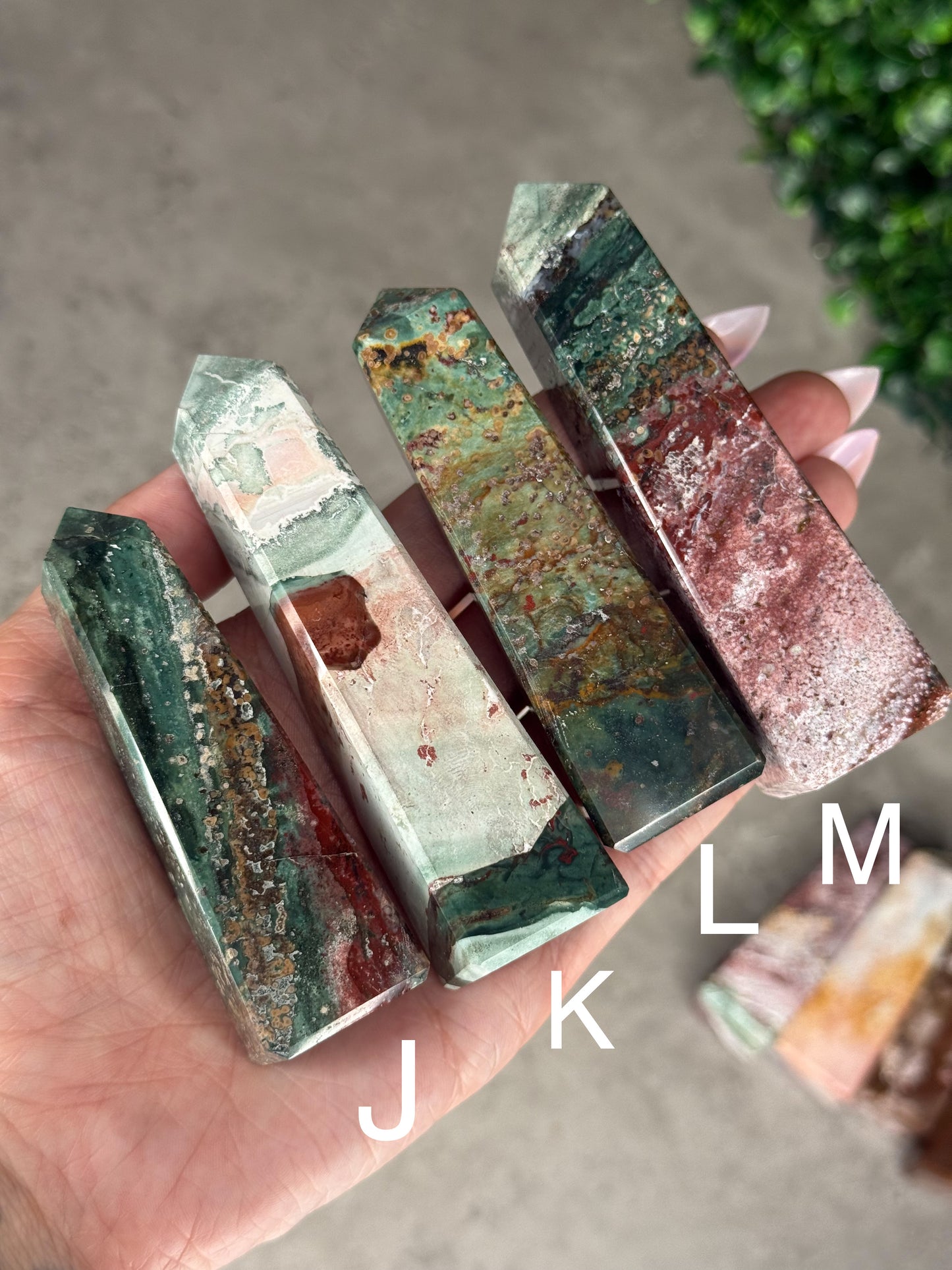 Unicorn Jasper Towers Crystal Carvings