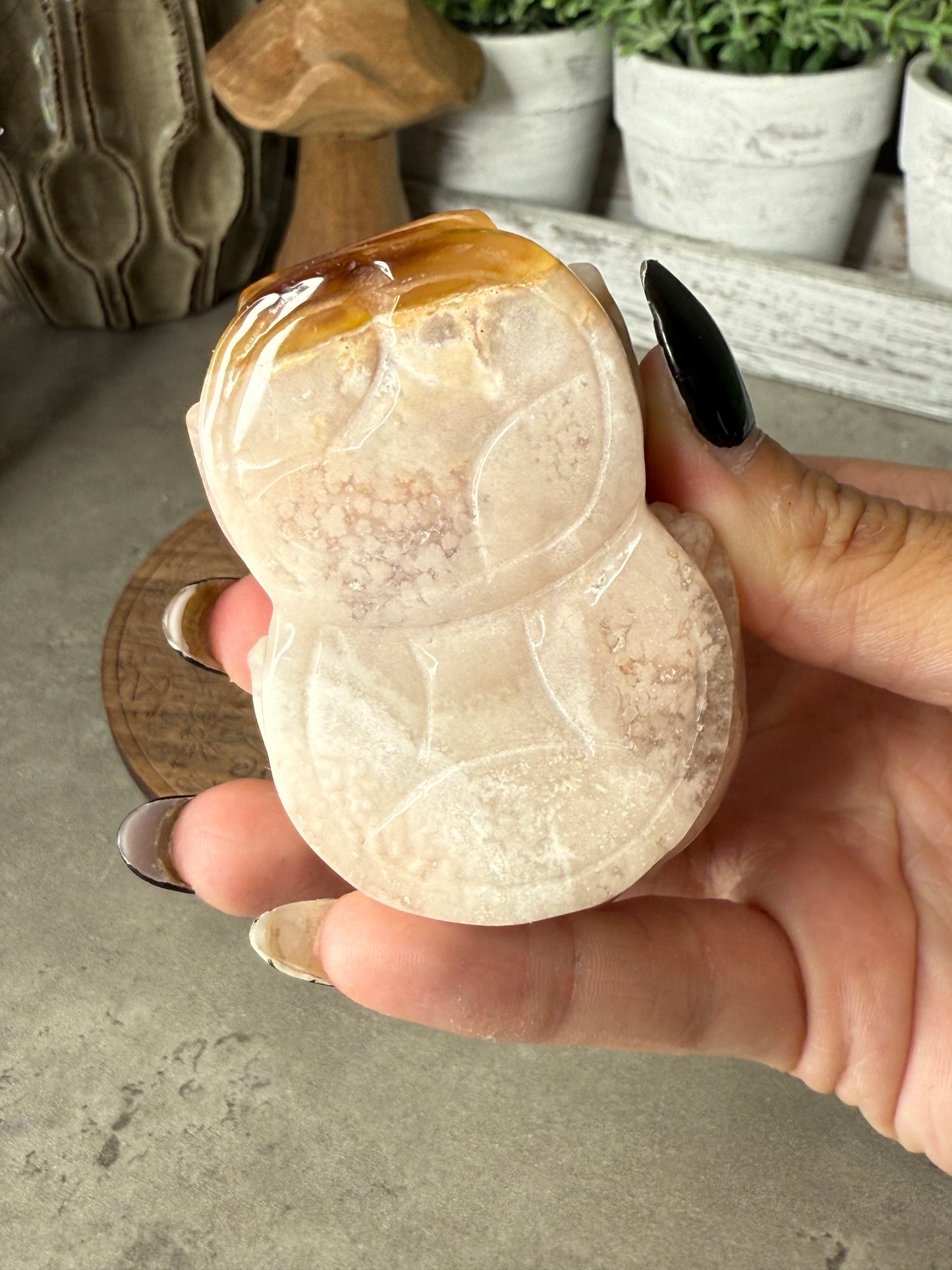 Pink Amethyst Druzy Handcarved Pixiu Crystal Carving Extremely Detailed
