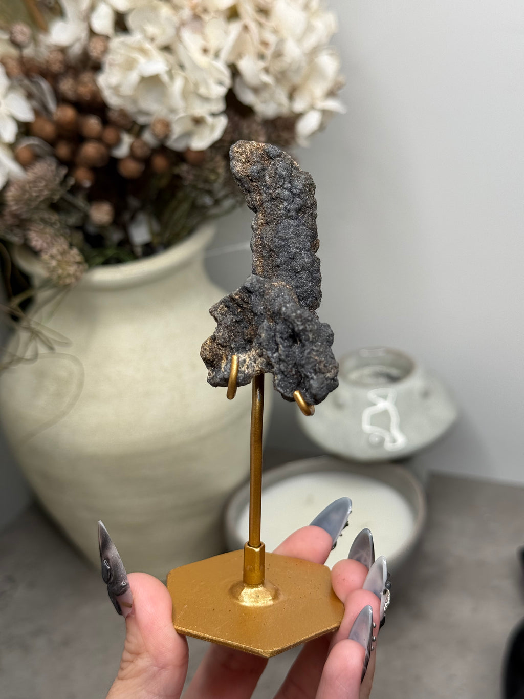 Botryoidal Goethite with Druzy Quartz Coating from Banten, Indonesia - G
