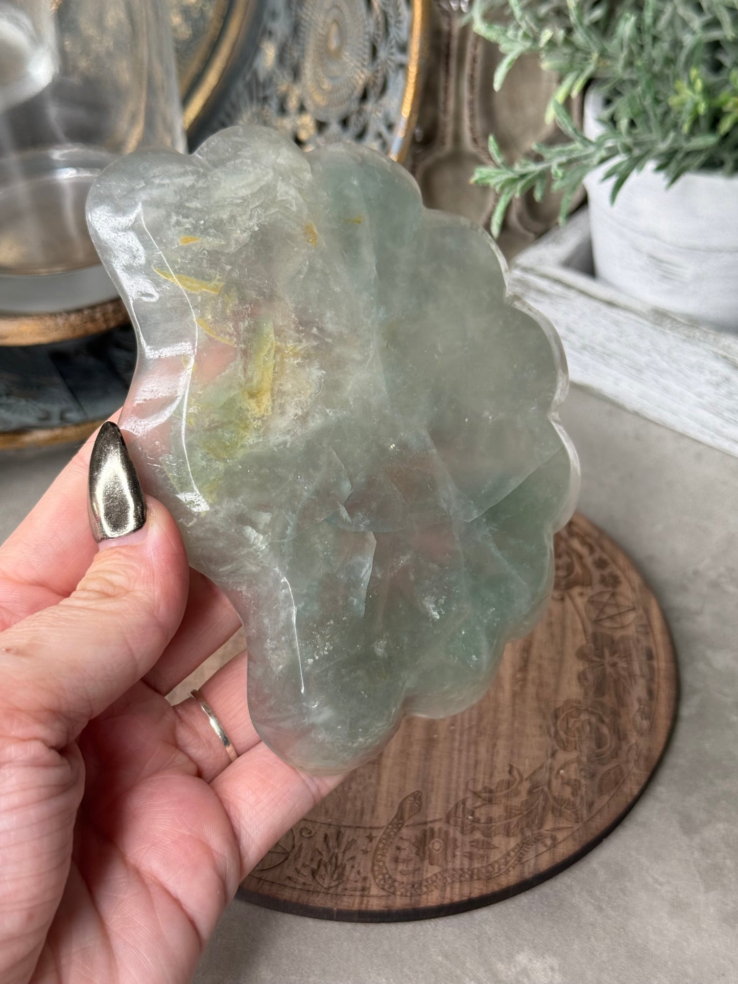 Fluorite Shell Bowl