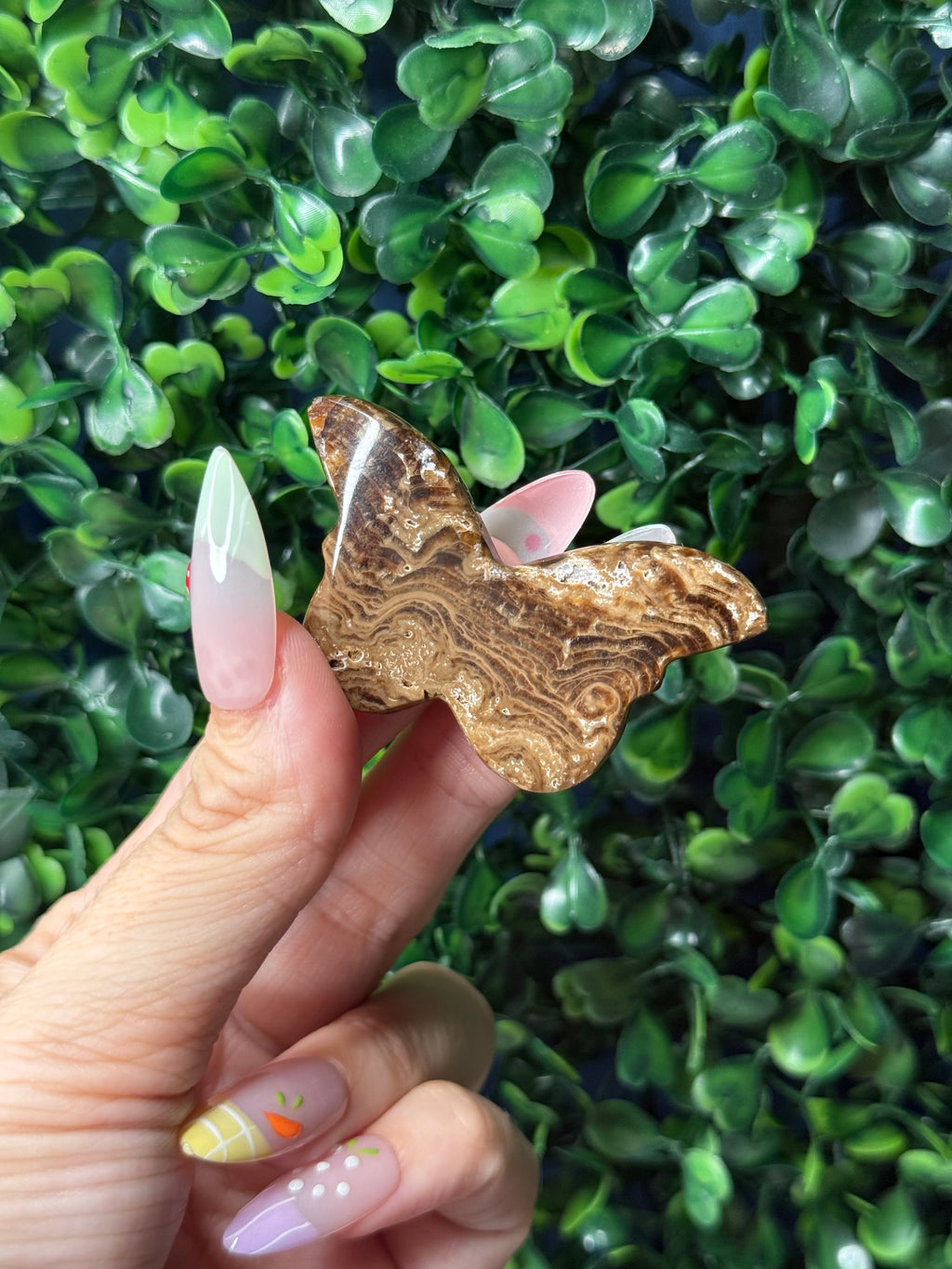 Chocolate Calcite Mini Butterfly Crystal Carvings - Pakistan