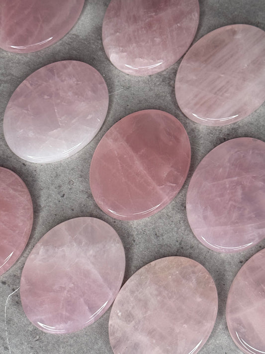 Rose Quartz Flat Palmstones