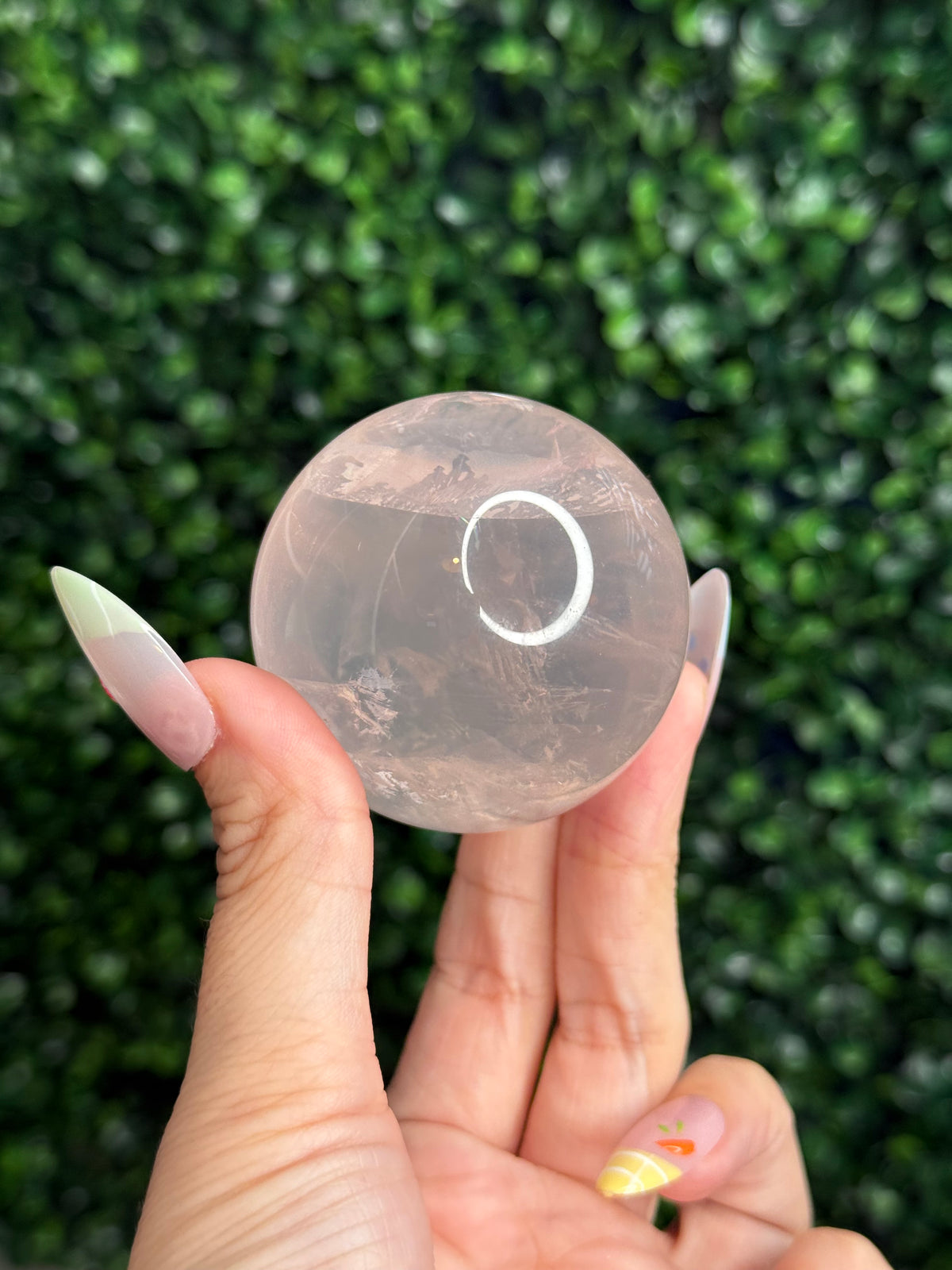 Girasol Rose Quartz Sphere - Madagascar - A