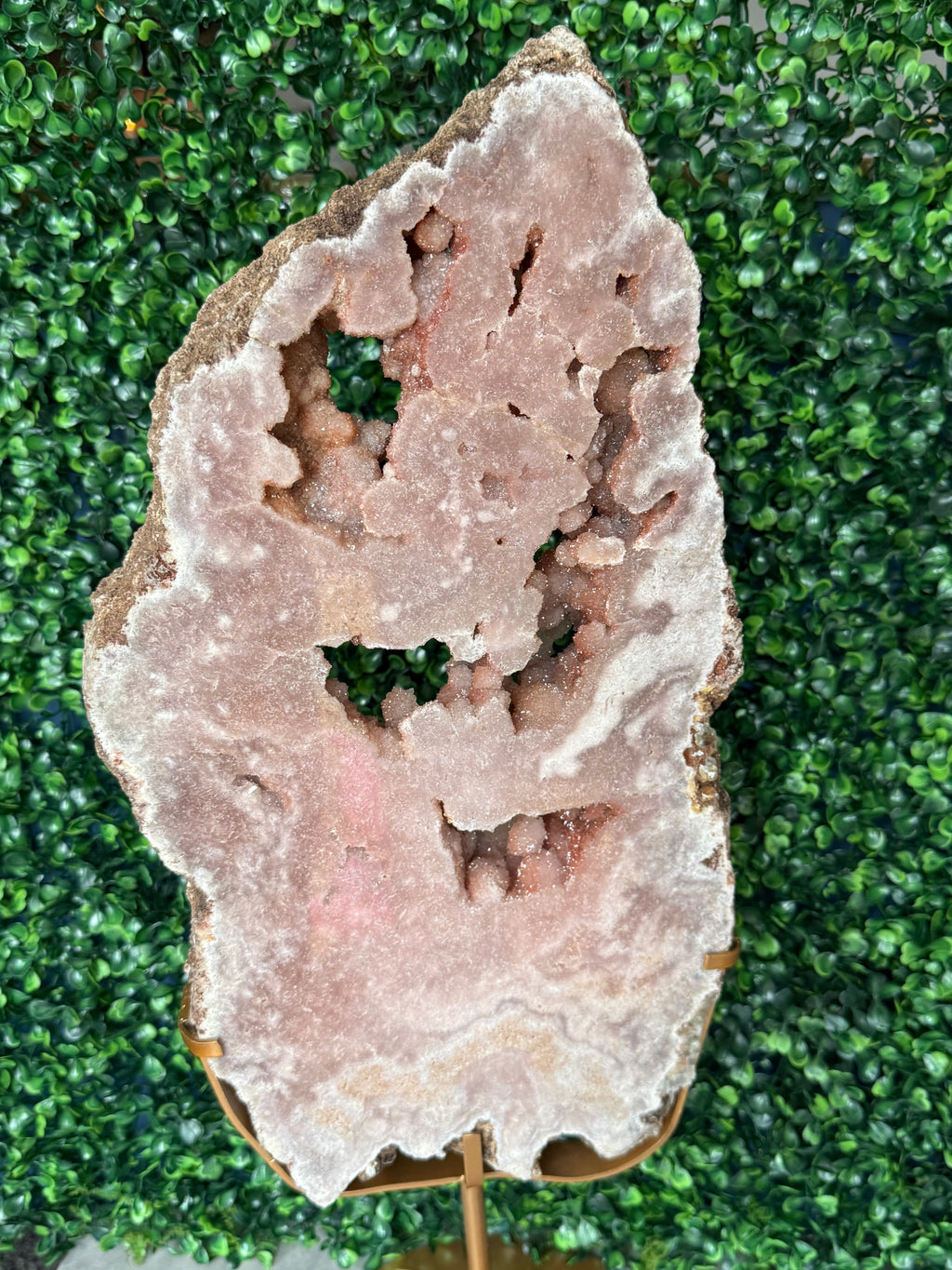 XL Pink Amethyst Druzy Statement Slab 4600g