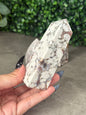White and Pink Cobra Jasper Crystal Carvings Teardrop and Towers