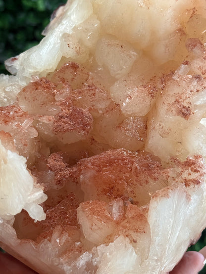 Stilbite with Hematite Dusting and Calcite - India - 1.5kg