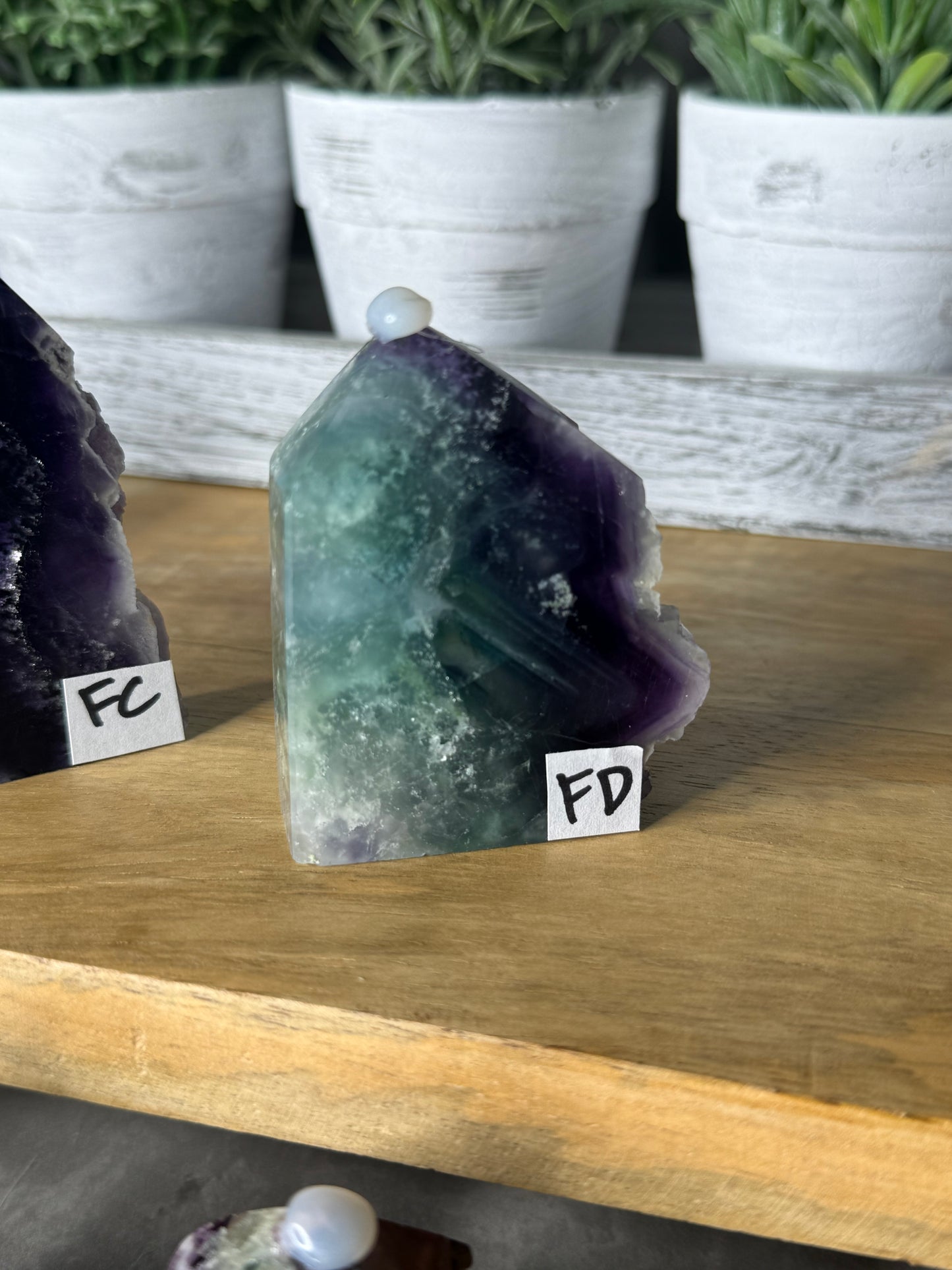 Rainbow Fluorite Druzy Towers