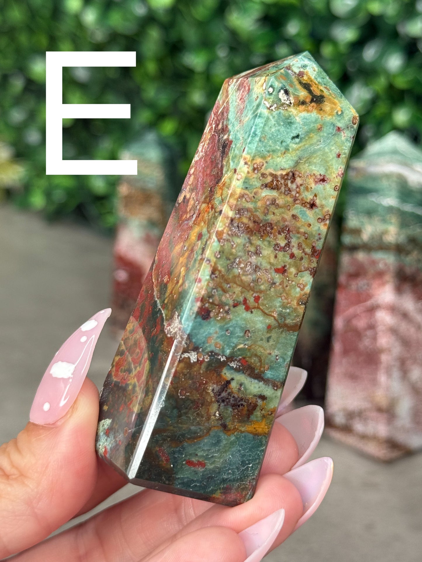 Unicorn Jasper Towers Crystal Carvings