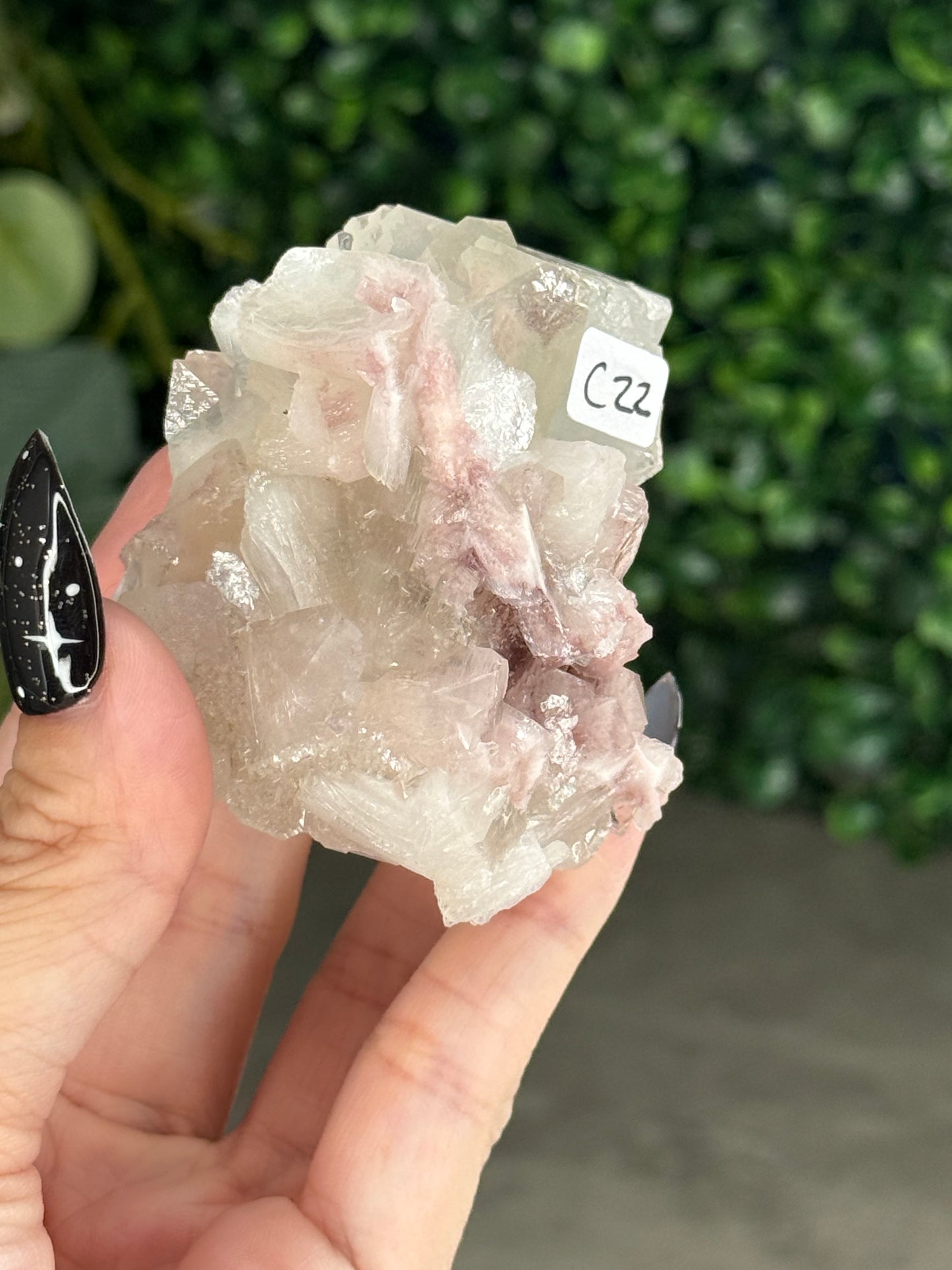 Pink & Green Apophyllite Specimens - C