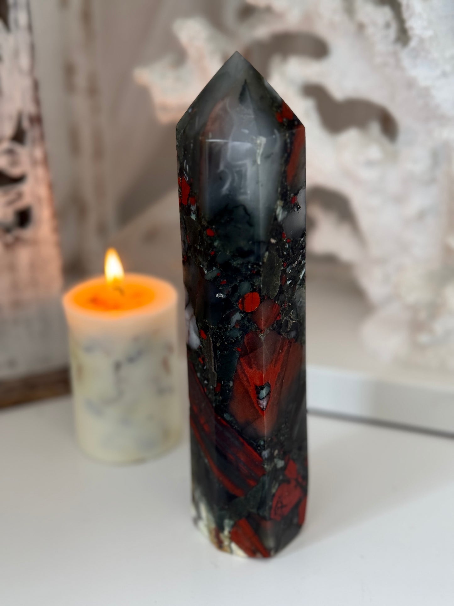 African Bloodstone Setonite Tower