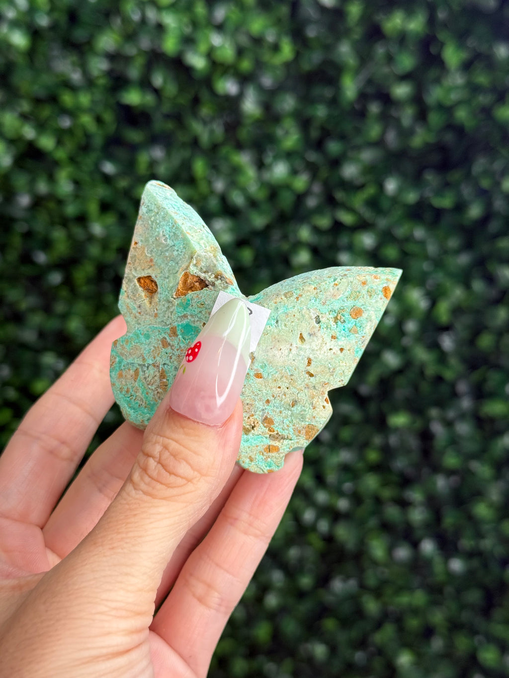 Smithsonite 3D Butterfly Crystal Carving - Indonesia - B