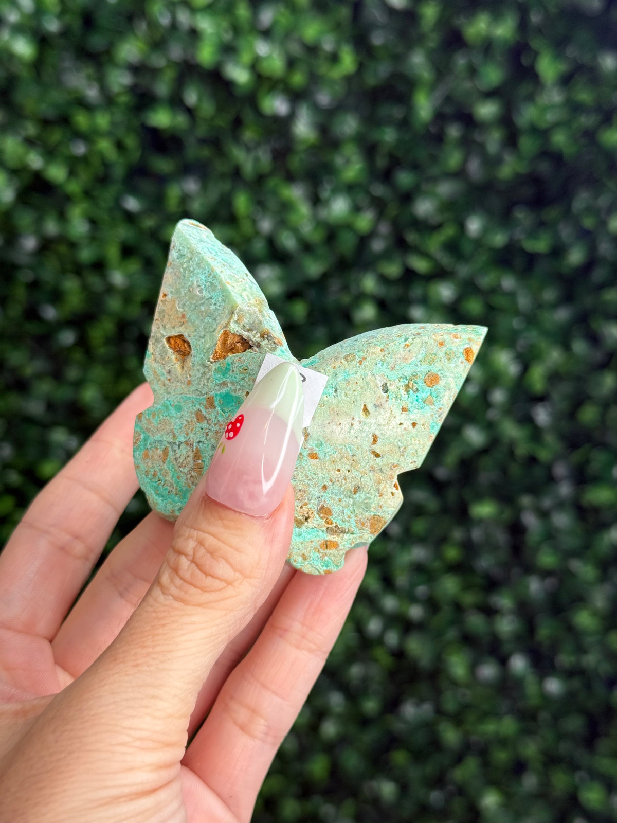 Smithsonite 3D Butterfly Crystal Carving - Indonesia - B