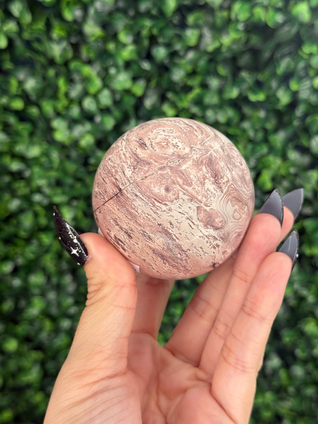 Pink Picture Jasper Spheres A