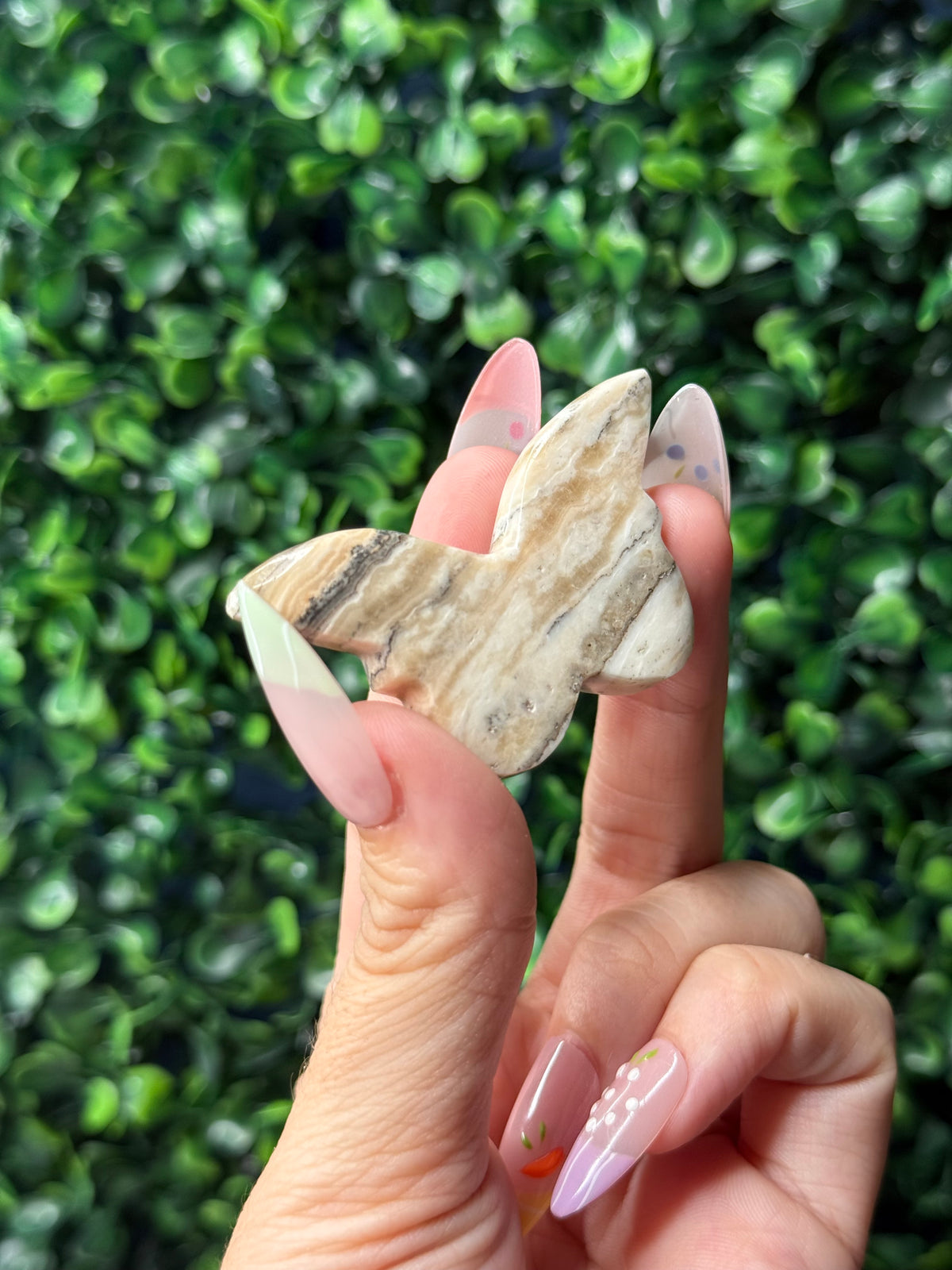 Grey Calcite Mini Butterfly Crystal Carvings - Pakistan