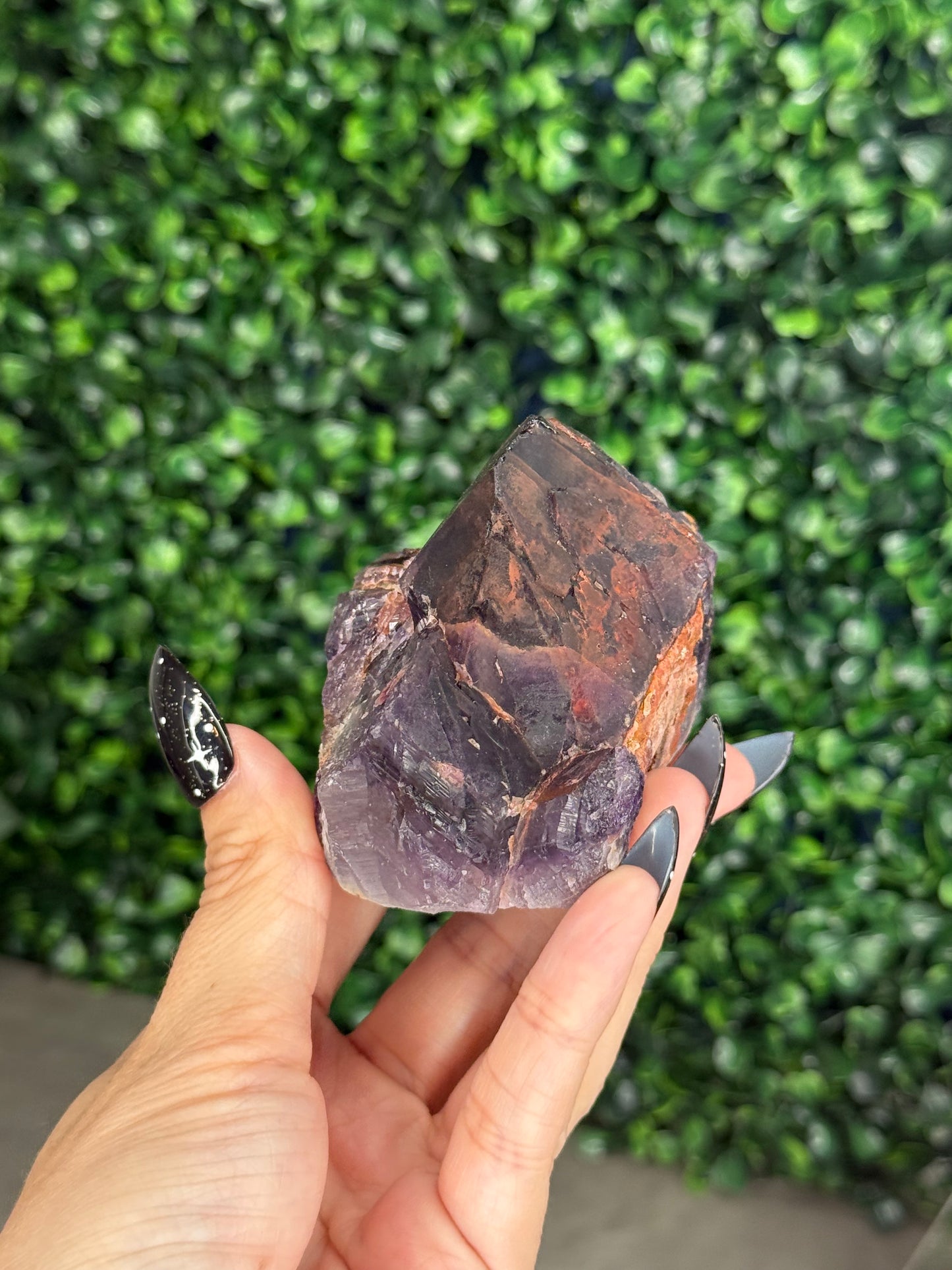Hematite-Included Amethyst Alien Amethyst M