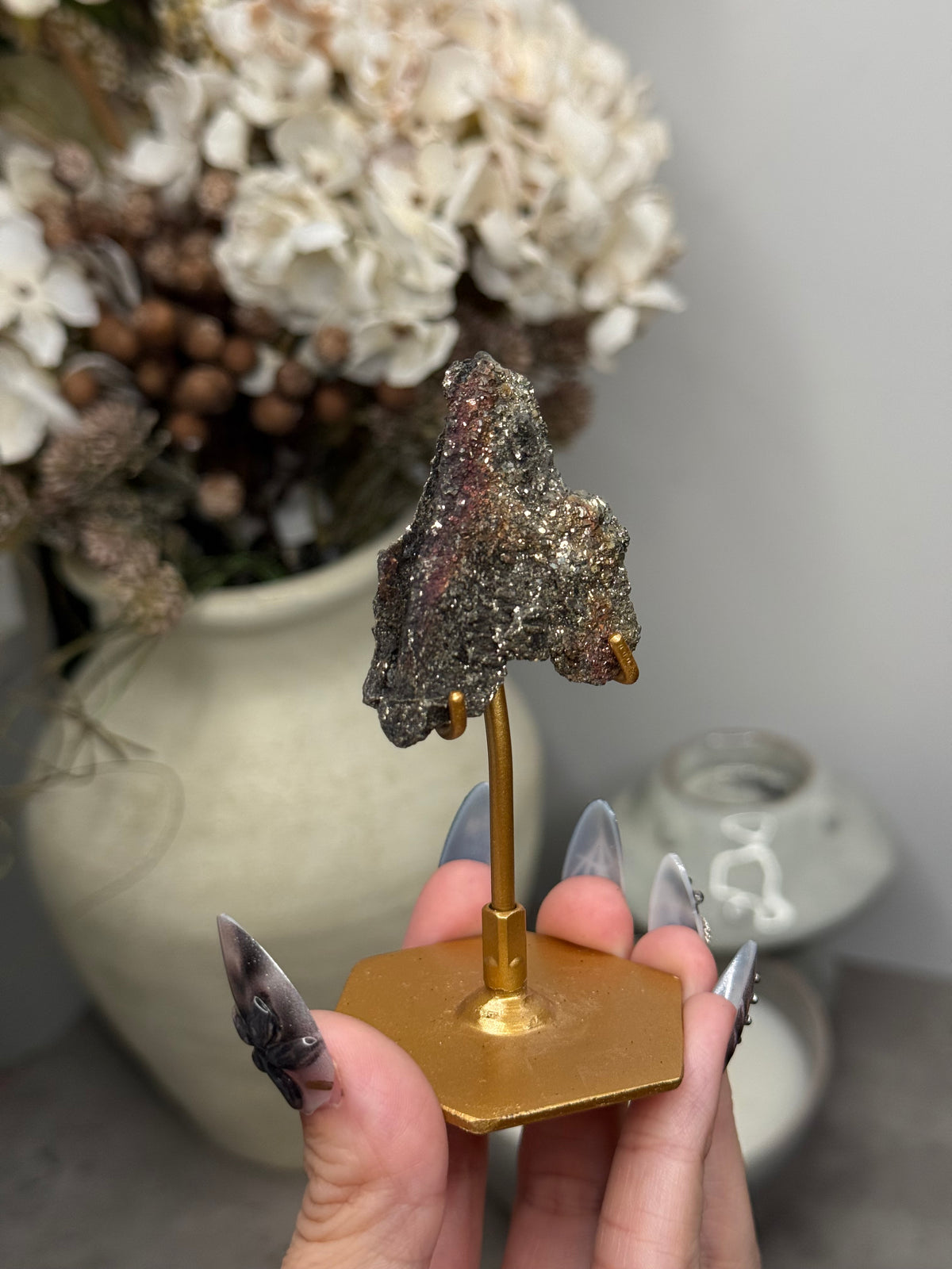 Pyritized Petrified Wood from Indonesia - J