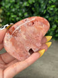 Pink Carnelian Bear Crystal Carvings