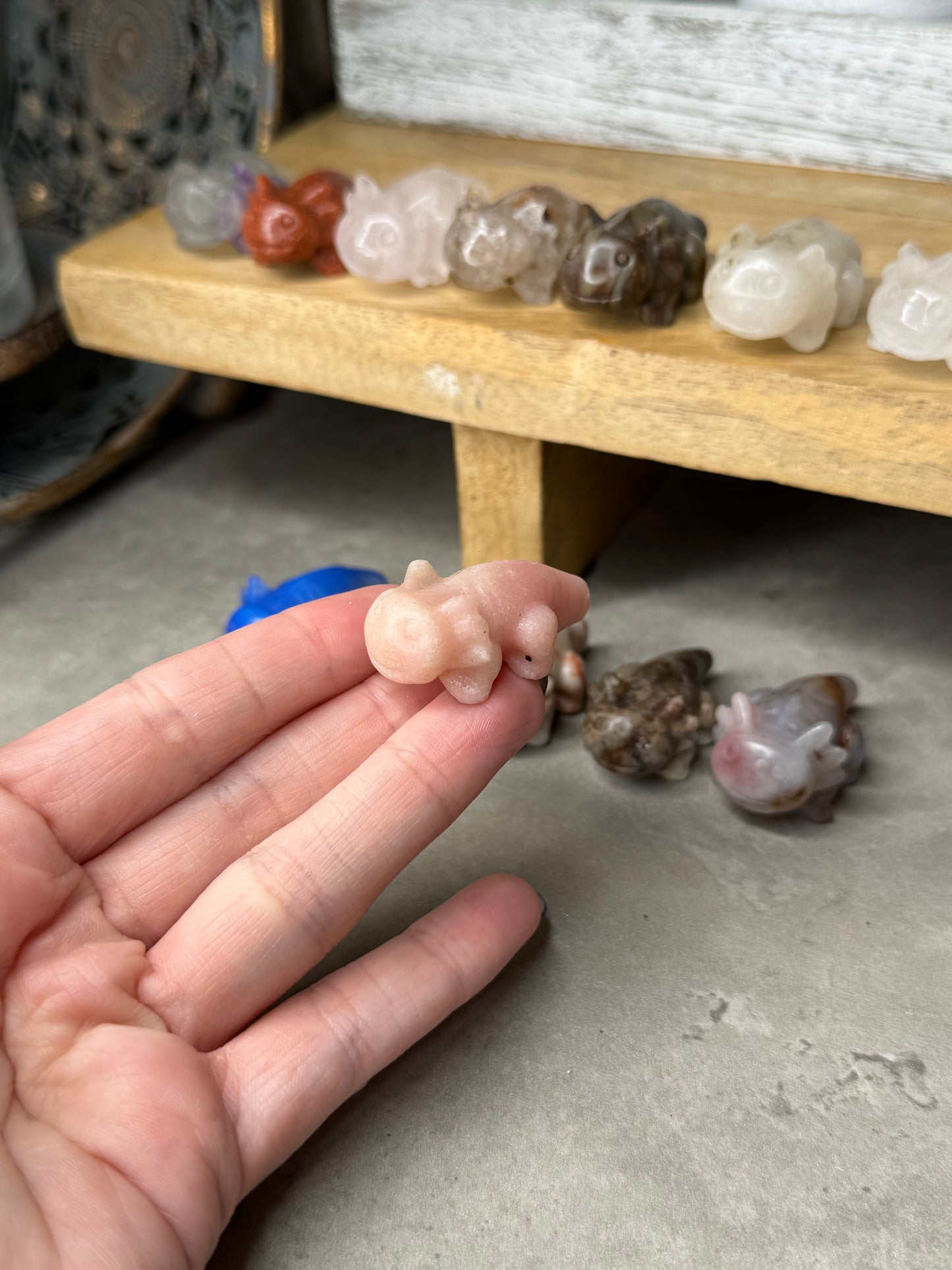 Axolotl Crystal Mini Crystal Carvings