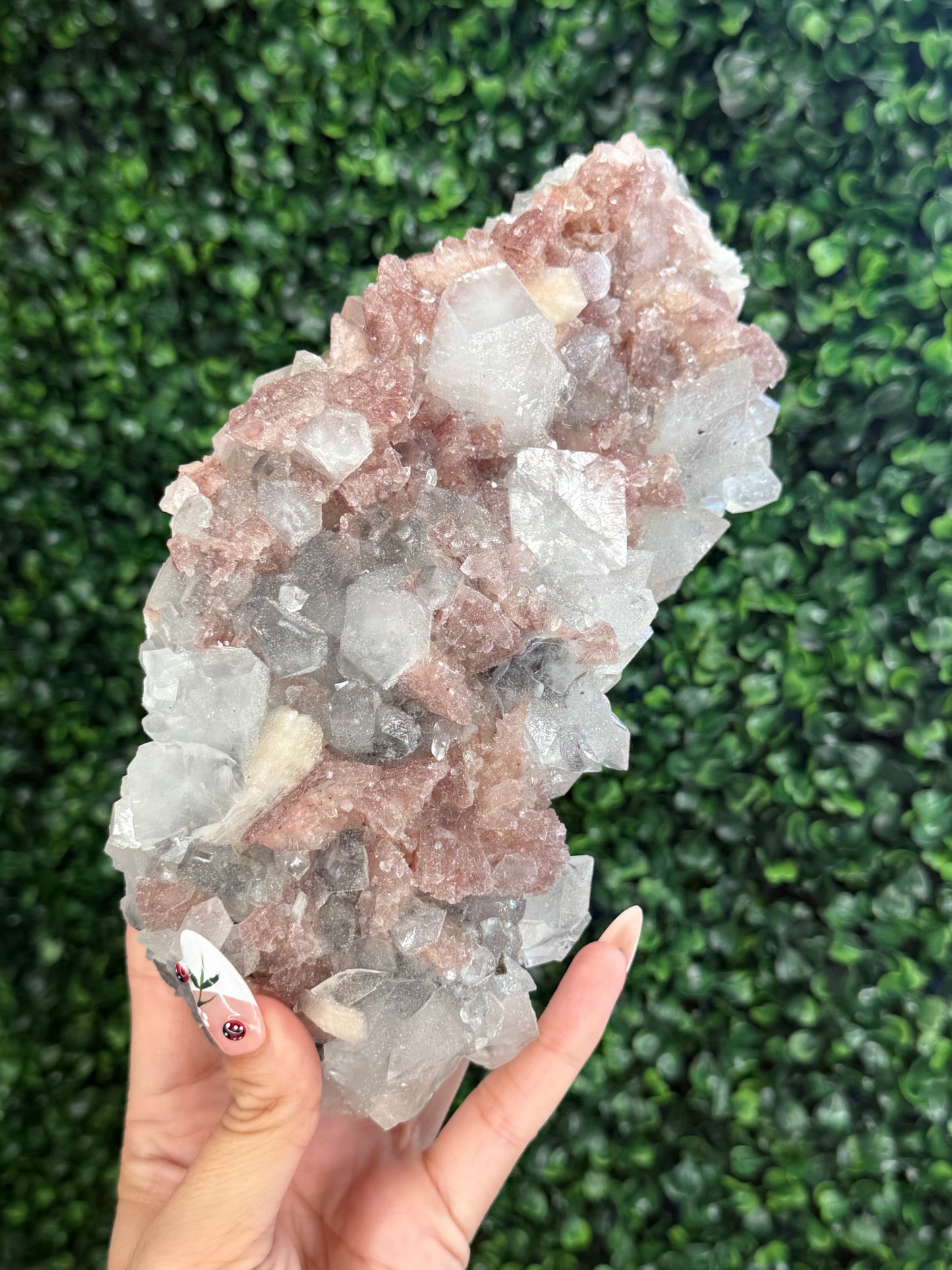 Apophyllite on Heulandite with Sugar Apophyllite Coating from India 1.3kg