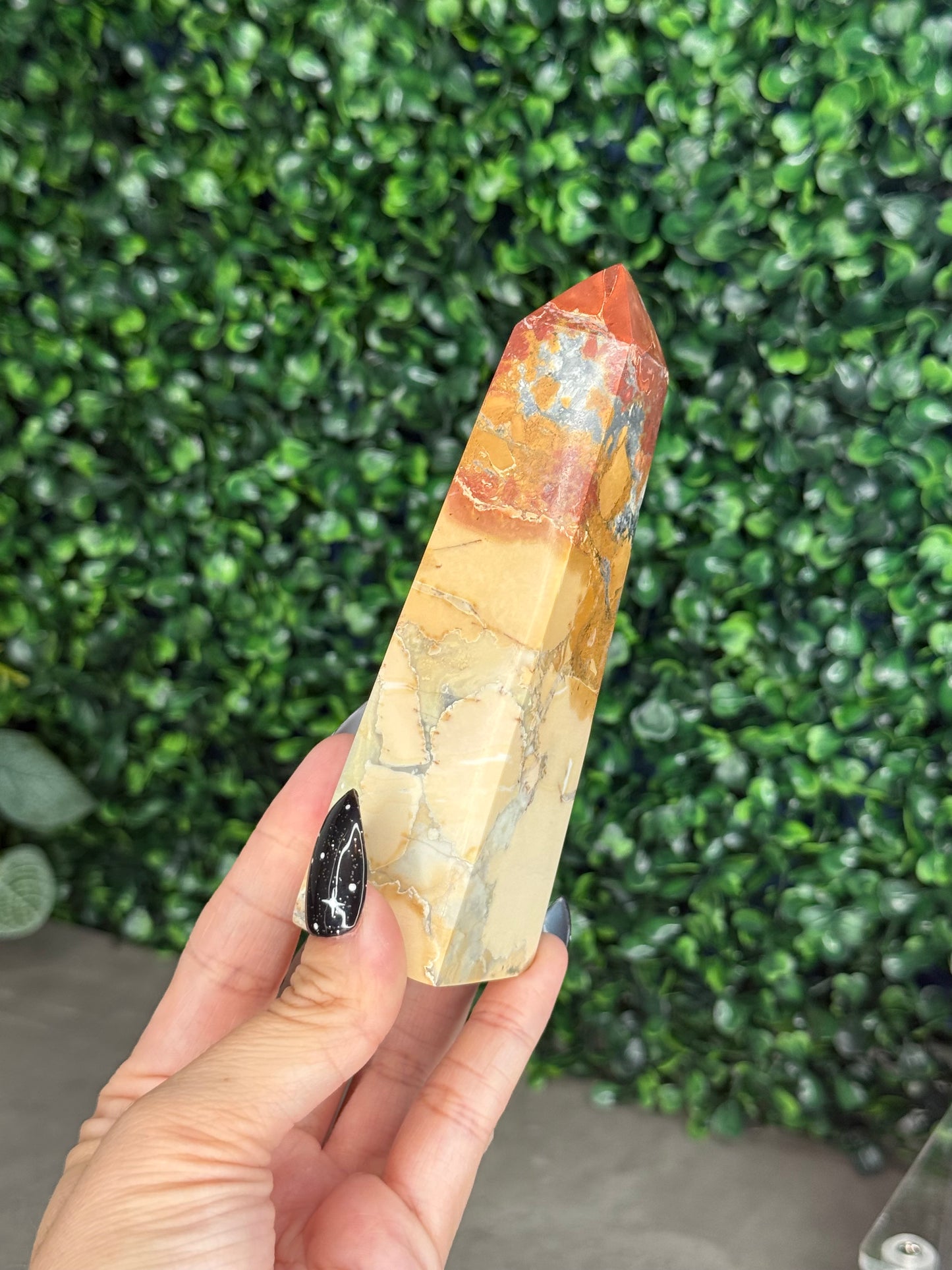 Brecciated Jasper Tower Crystal Carving - Indonesia