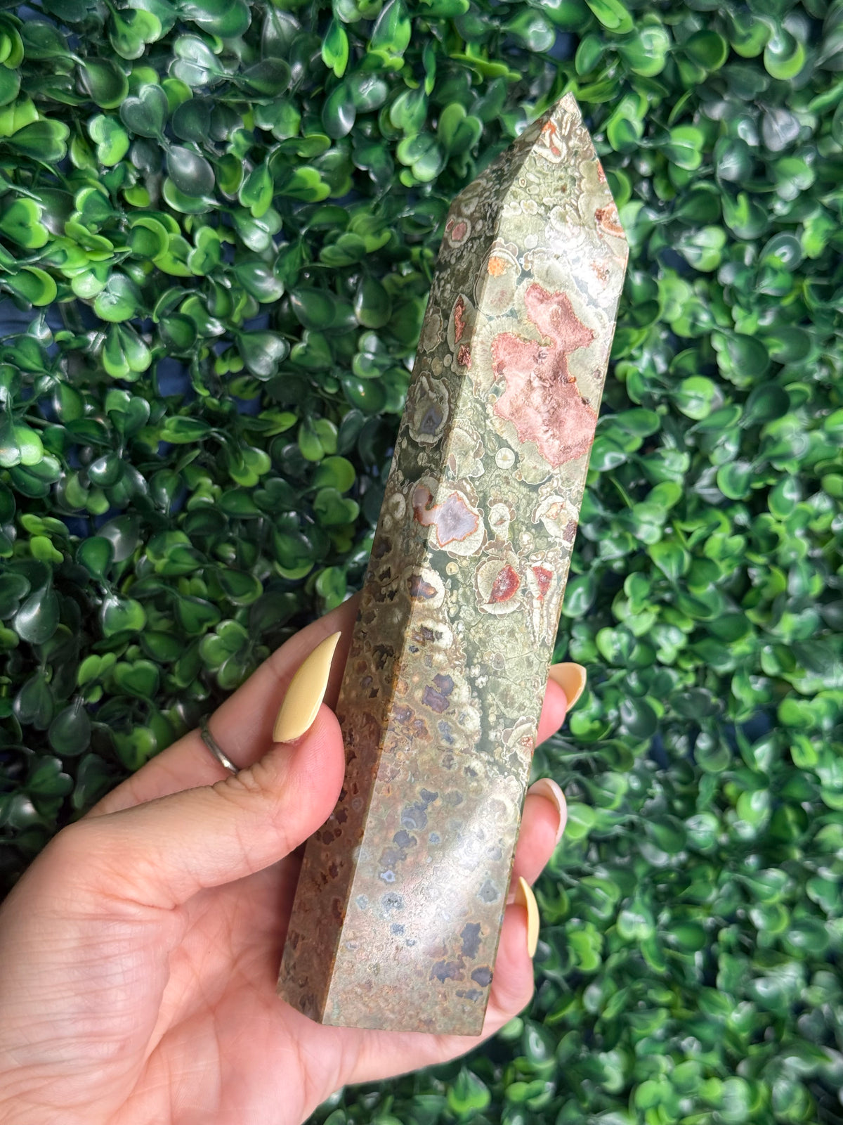 Rainforest Jasper Large Crystal Towers - D