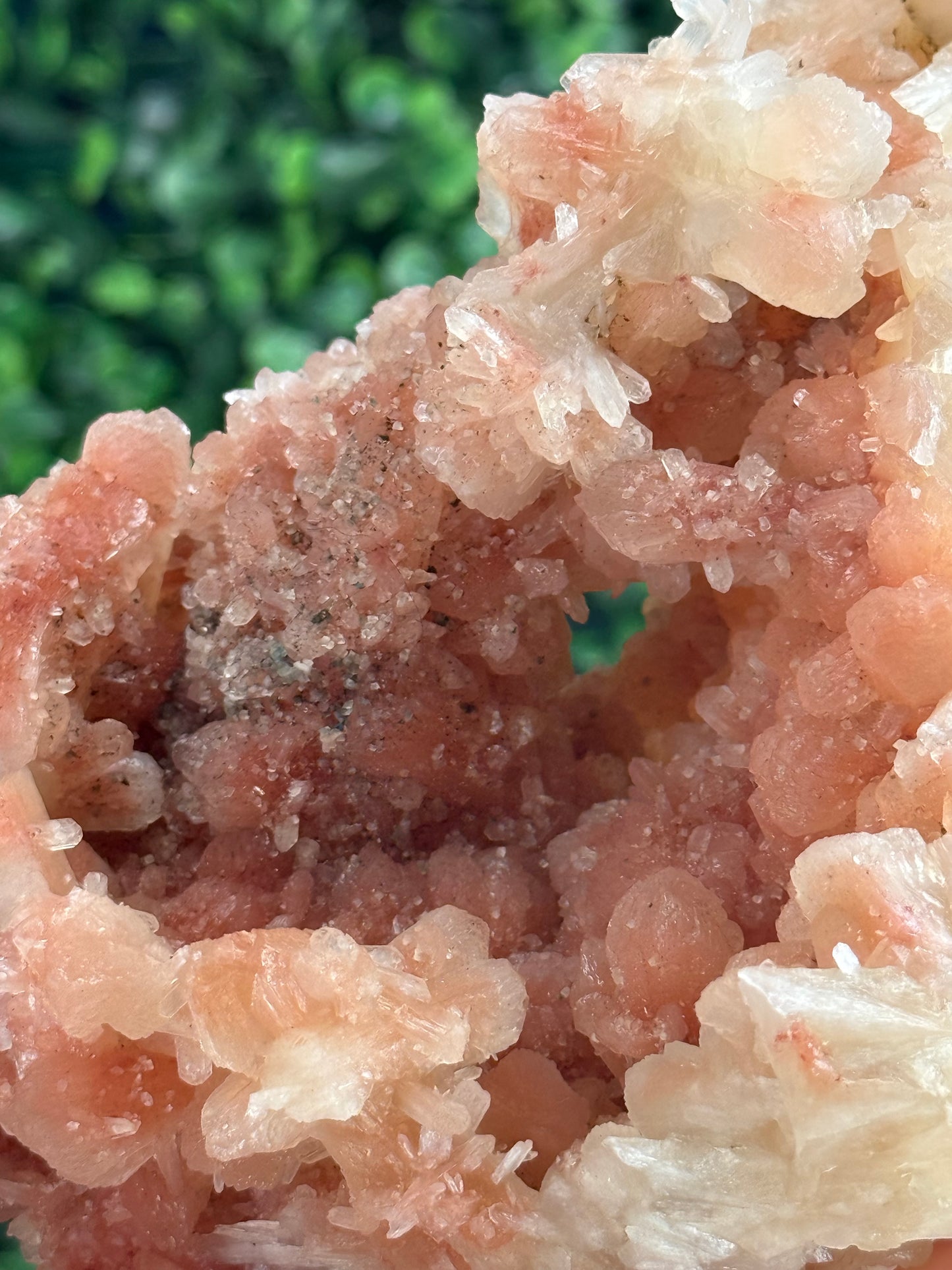 Stilbite with Hematite Dusting and Calcite - India - 624g