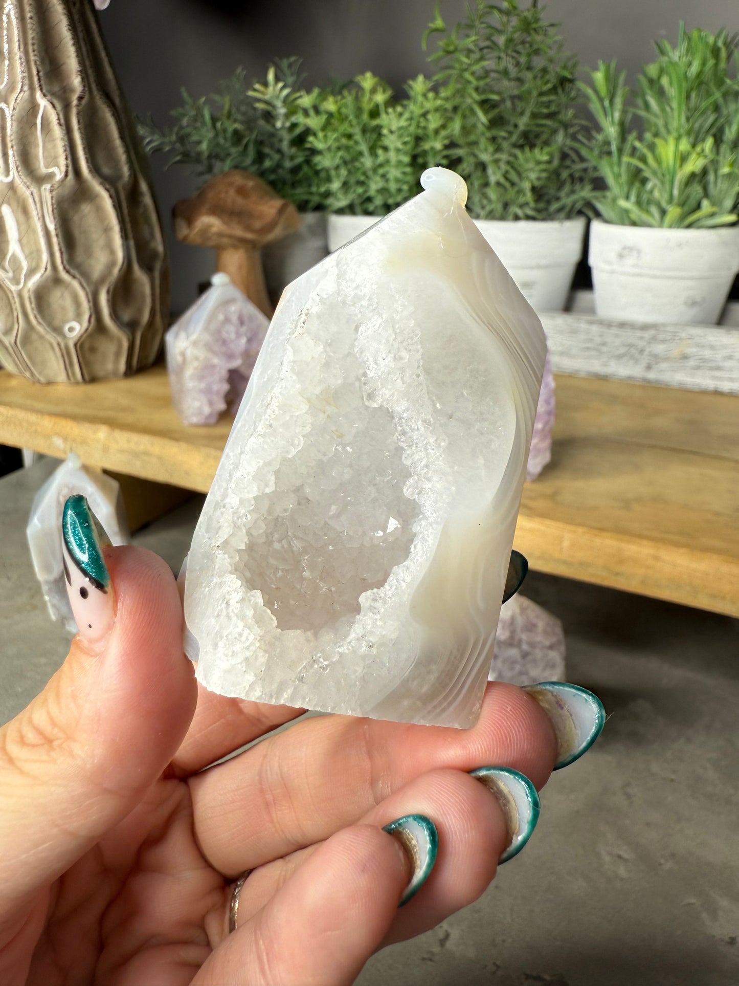 Druzy Amethyst Agate Crystal Towers