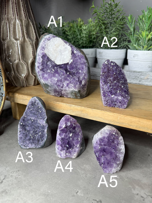 Amethyst Crystal Cut Base