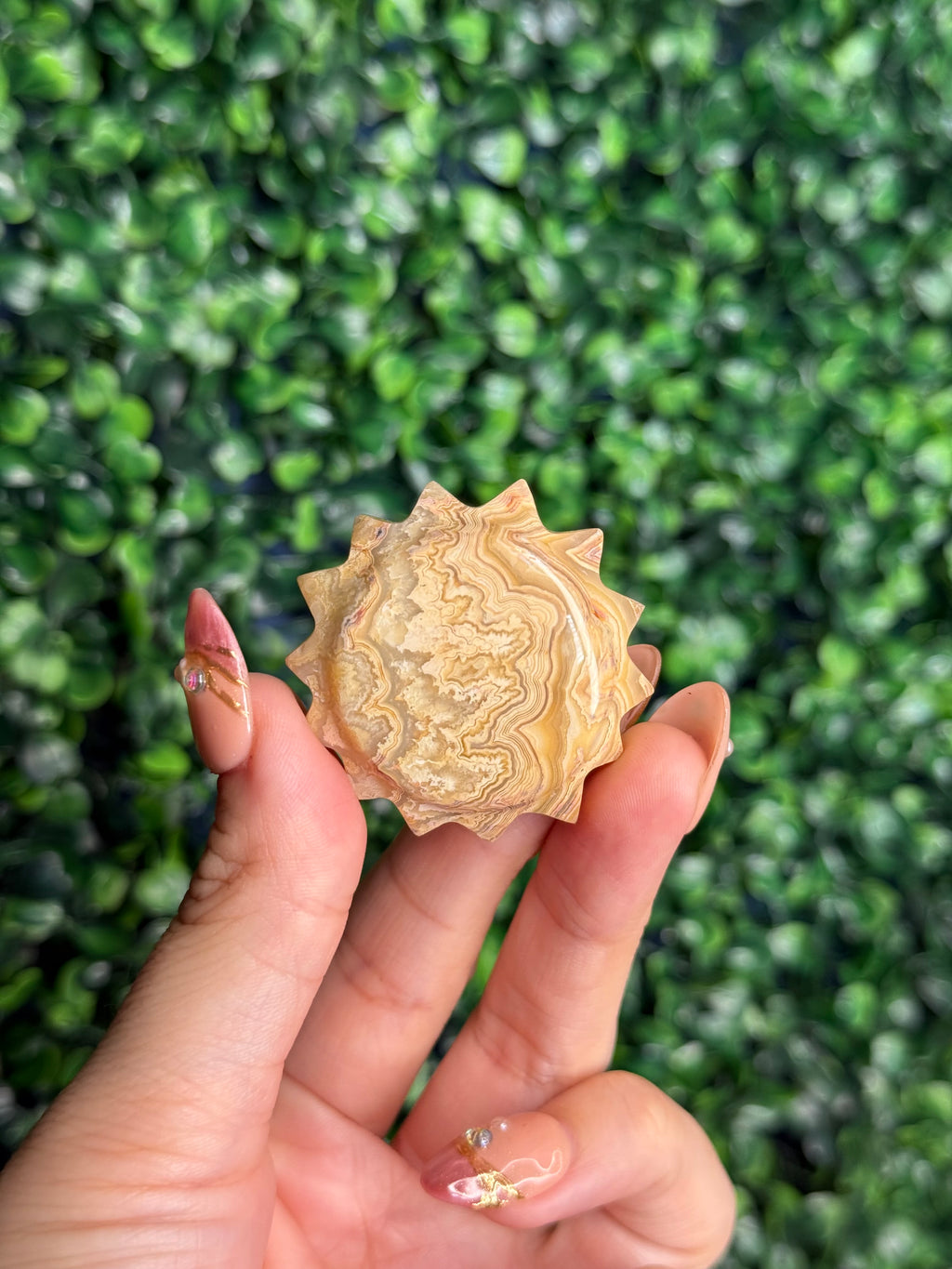 Leonie - Yellow Crazy Lace Agate Mini Sun A from Indonesia